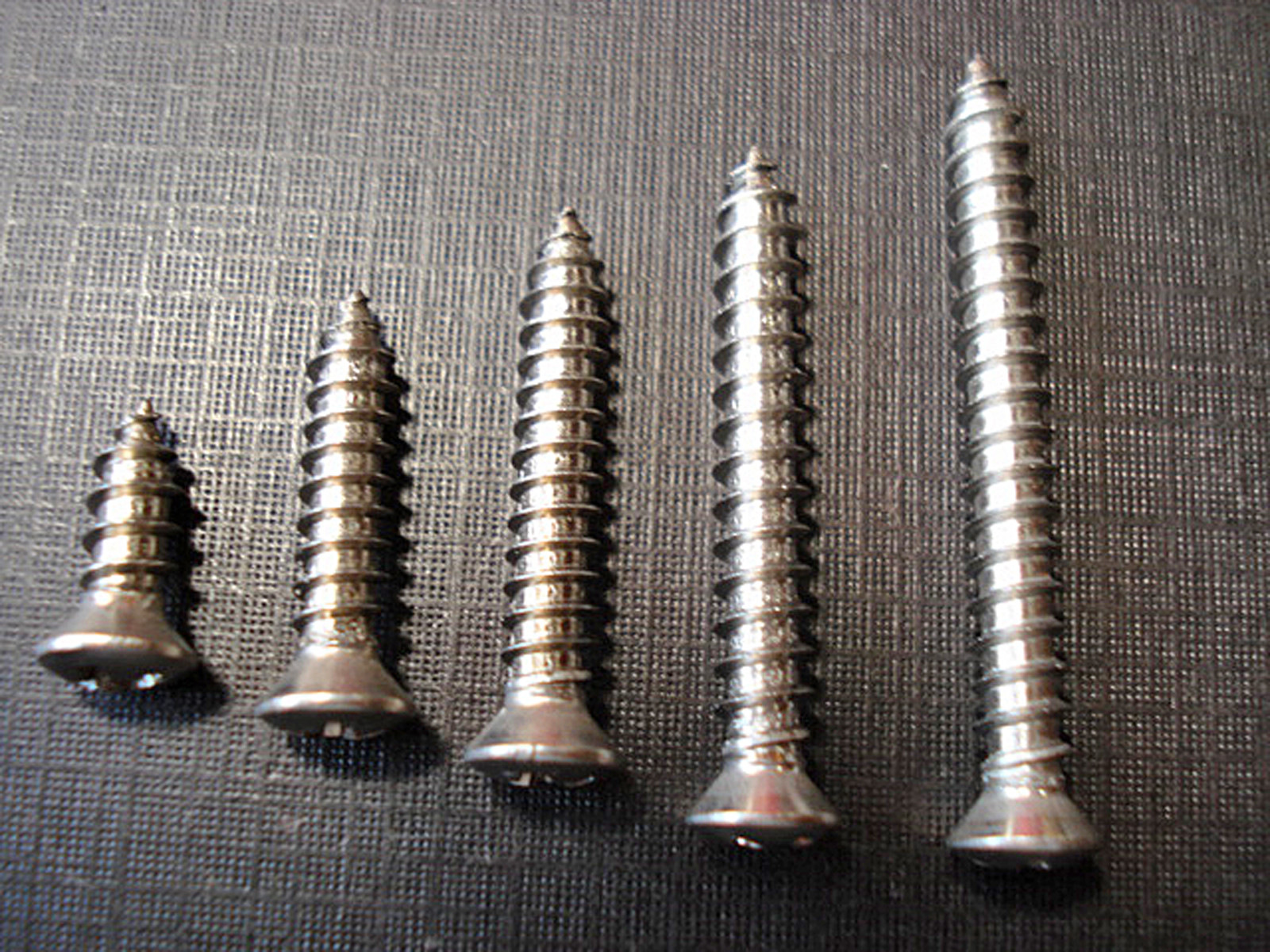 125 pc Ford #8 with #6 phillips oval head stainless steel trim screws assortment