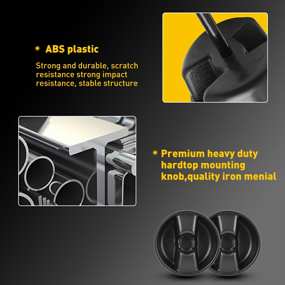 2X Hardtop Top Hard Panel Mounting Screw Knob For 2007-2018 Jeep Wrangler JK USA