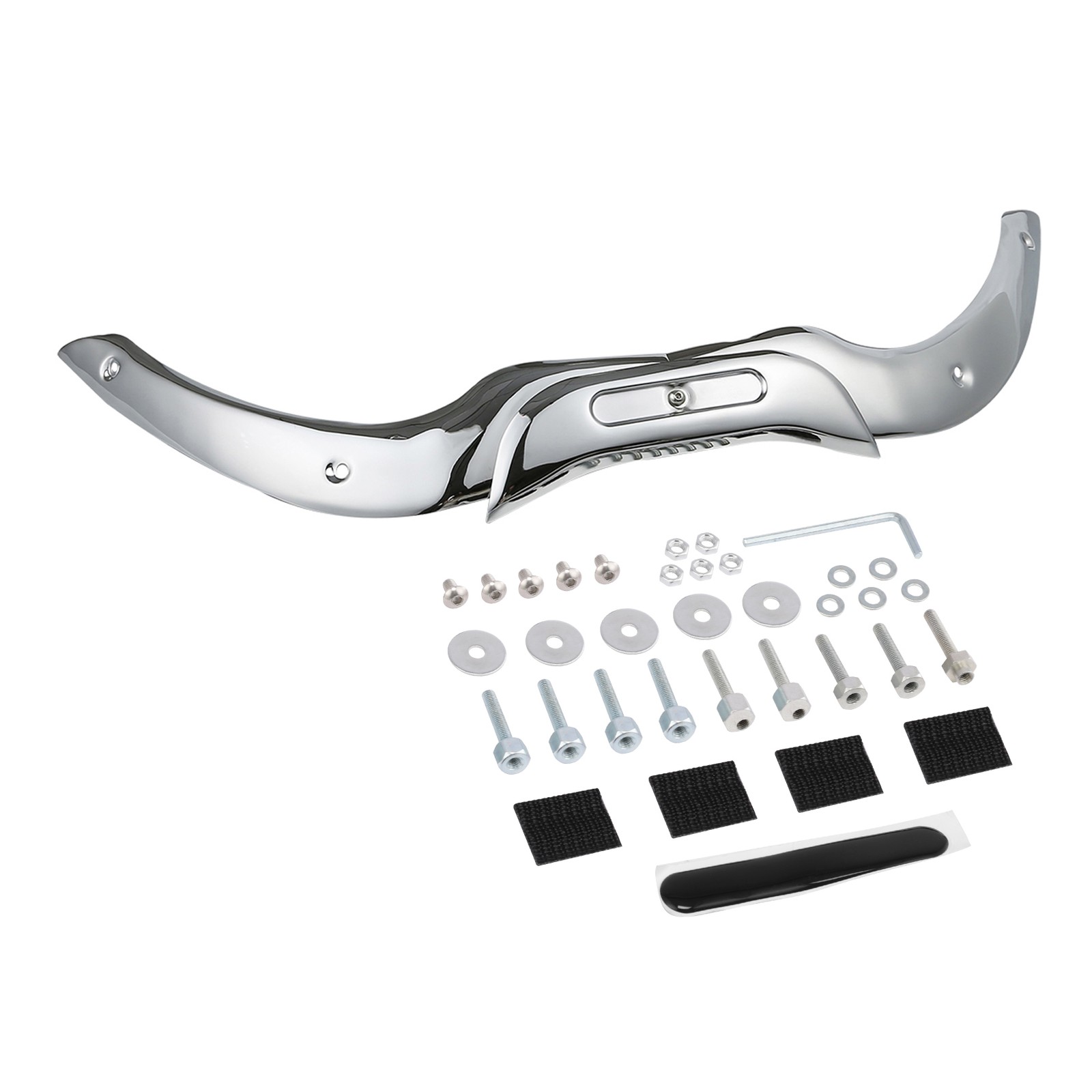 Chrome Windshield Windscreen Trim Kit For Harley Road Glide 04-13 FLTR EFI FLTRI