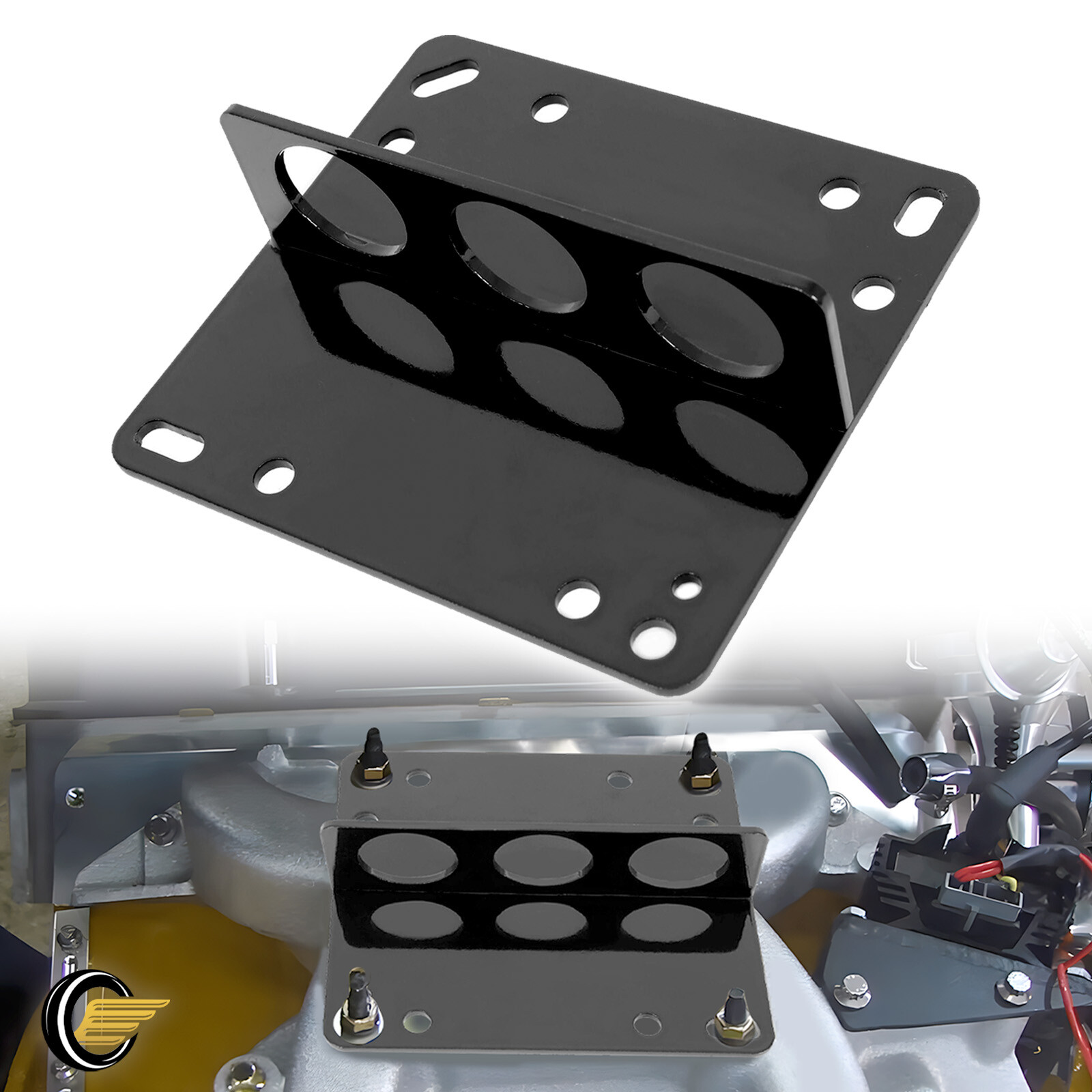 Motor Engine Lifting Plate Bracket Carb Carburetor Hoist SBC BBC For Chevy Ford
