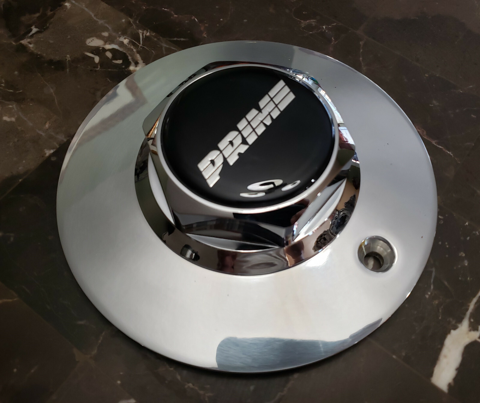 PRIME alloy wheel center cap (1) single 254 15×10 15×12.5 gold chrome 3 alas