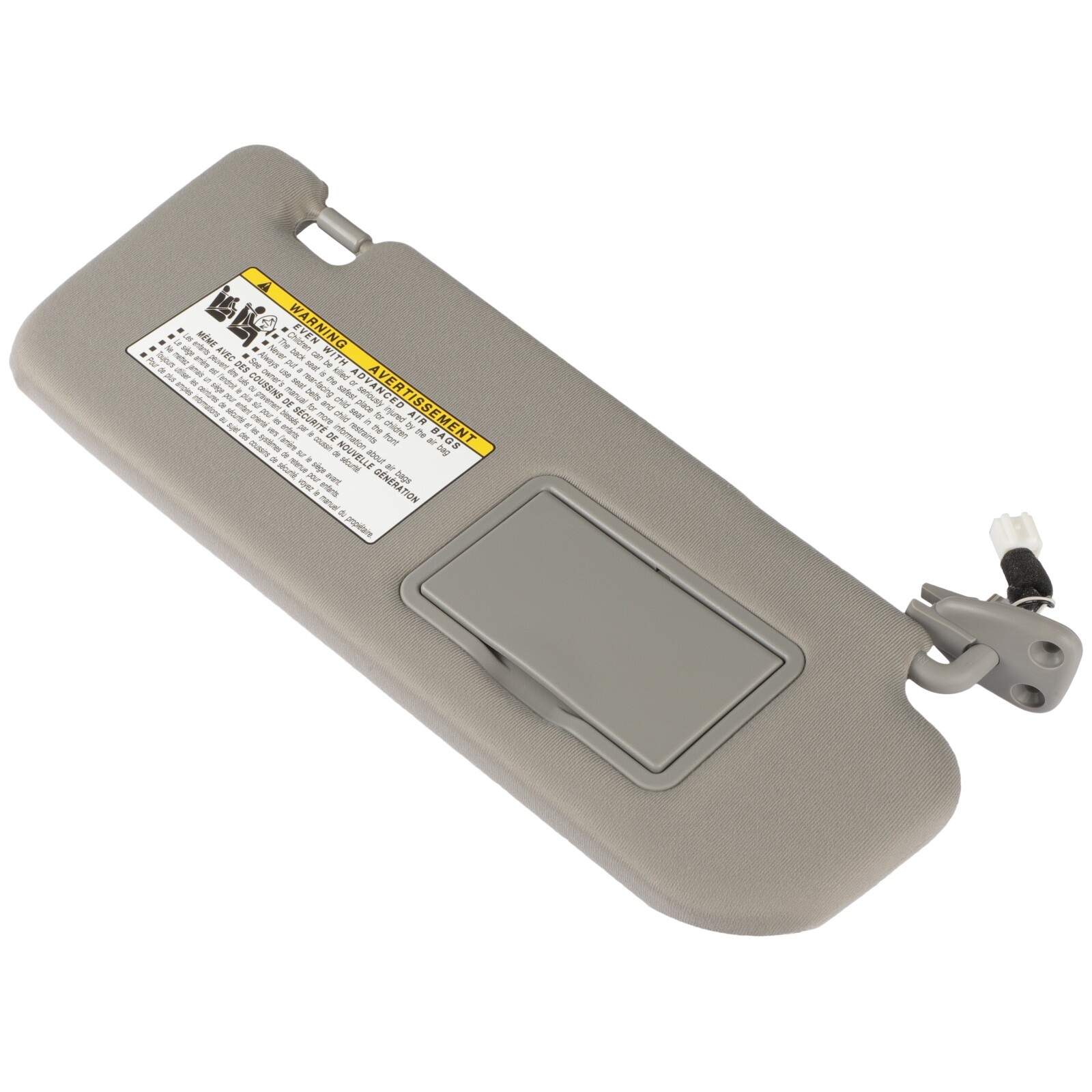 85202-0A750-QSQQH For Hyundai Sonata 2.4L 3.3L Sun Visor Gray RH W/Lighted 06-08