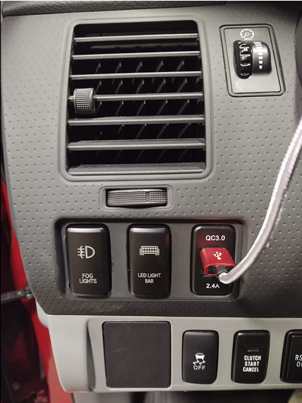 FOG LIGHT Push Button Switch White LED Indicator Light Fit Toyota Tacoma 4Runner