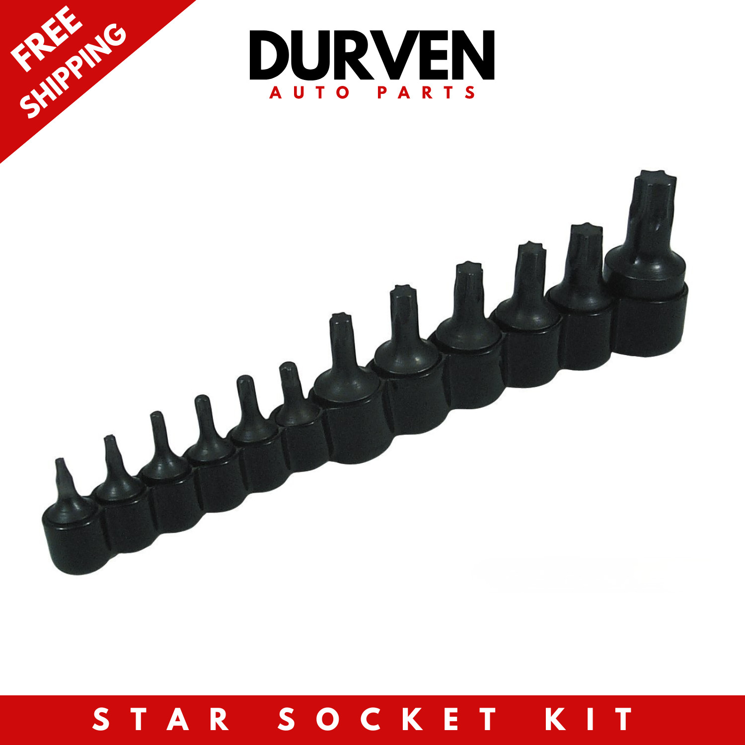 Lisle 27200 Master Torx Bit Set 12pc T10-T50 Automotive Star Socket Tool Kit
