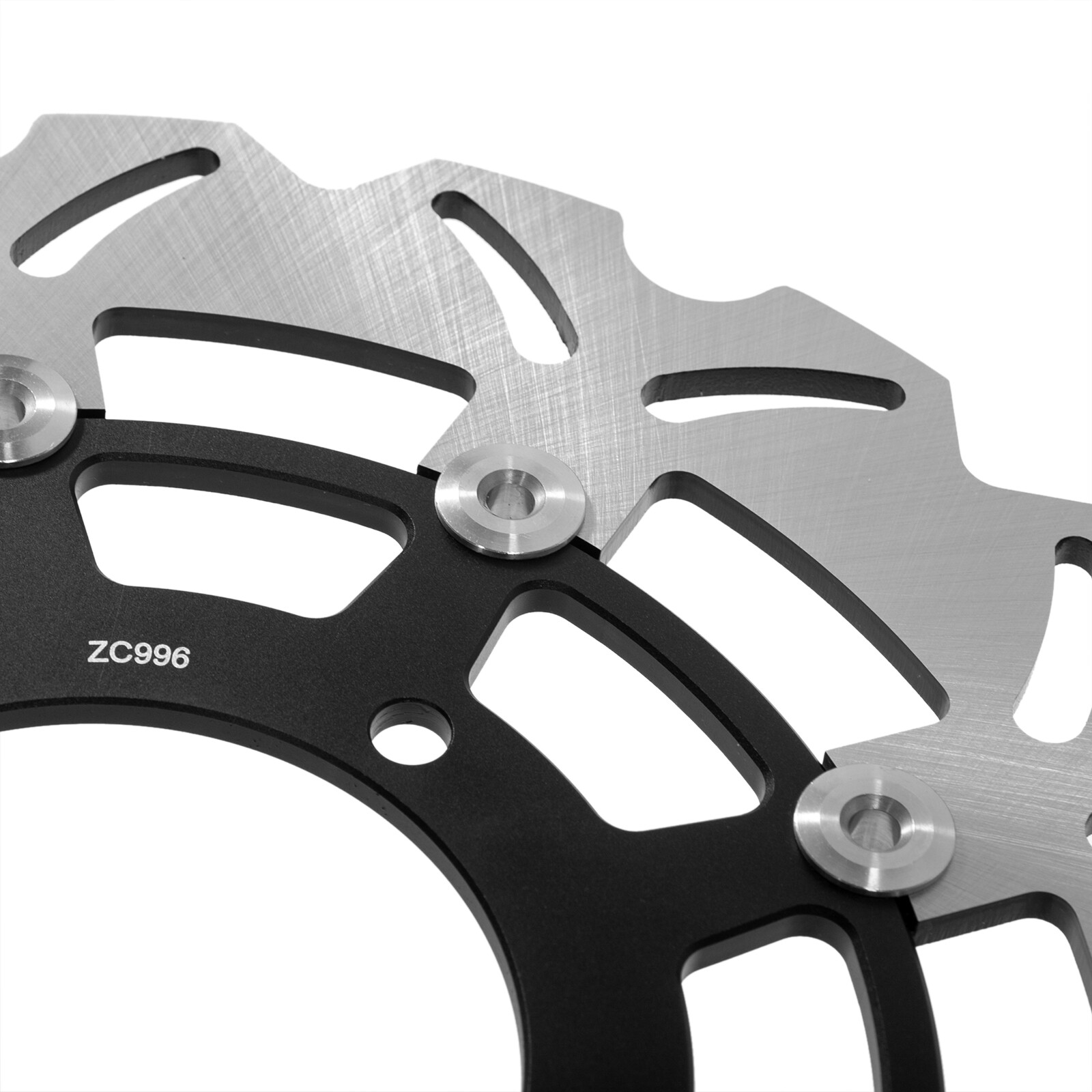 Black Front Brake Discs Rotors for SUZUKI GSX1300R HAYABUSA GSX 1300 R 2021-2024