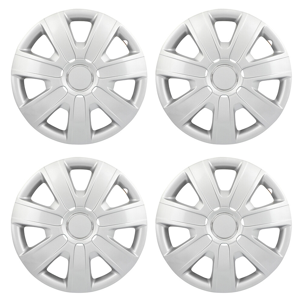 15 Inch Set of 4 Full Hub Caps Wheel Covers Snap On Hubcaps For R15 Tire & Rim