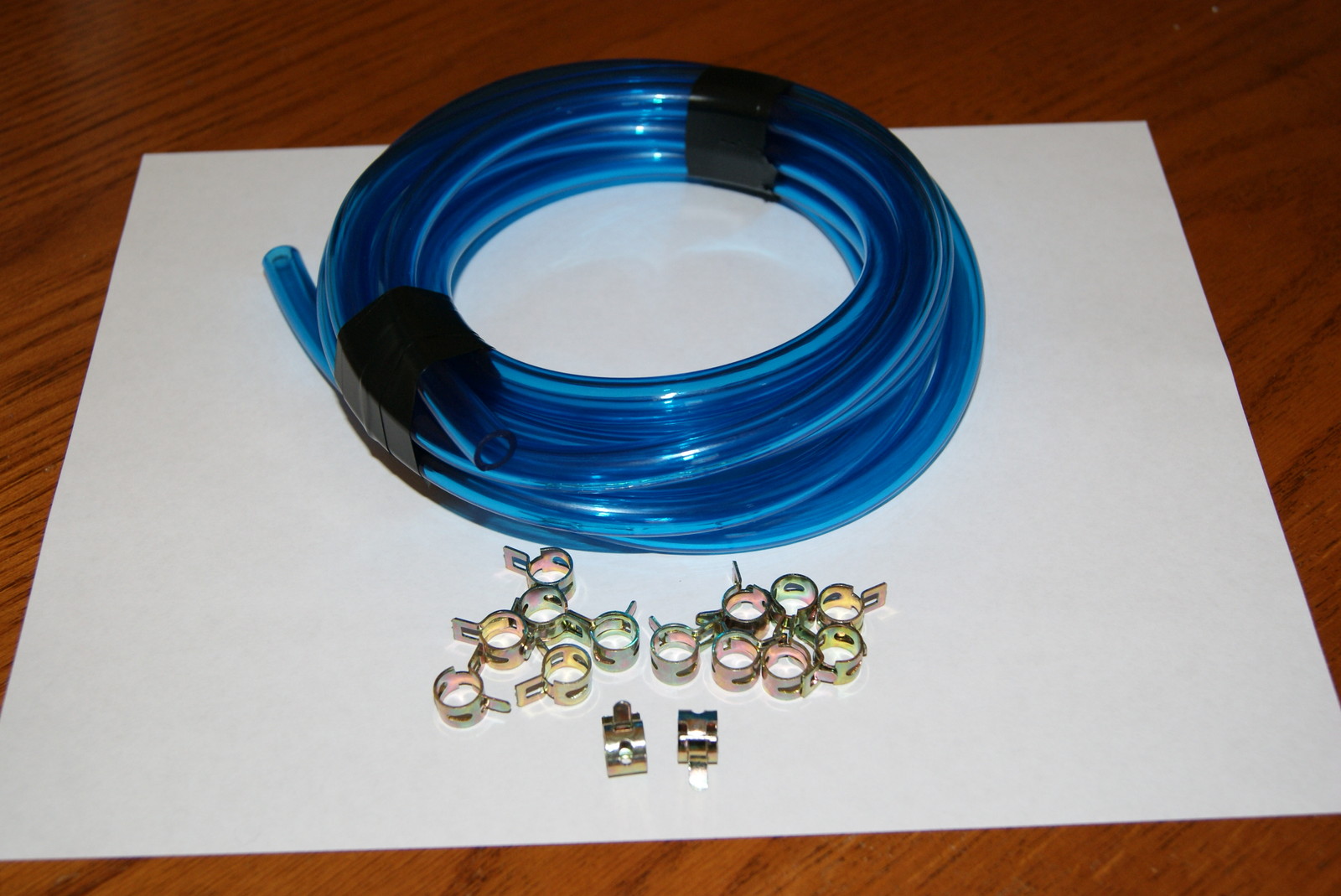 Clear Blue 1/4″ (6mm) Polyurethane Fuel Line 5FT