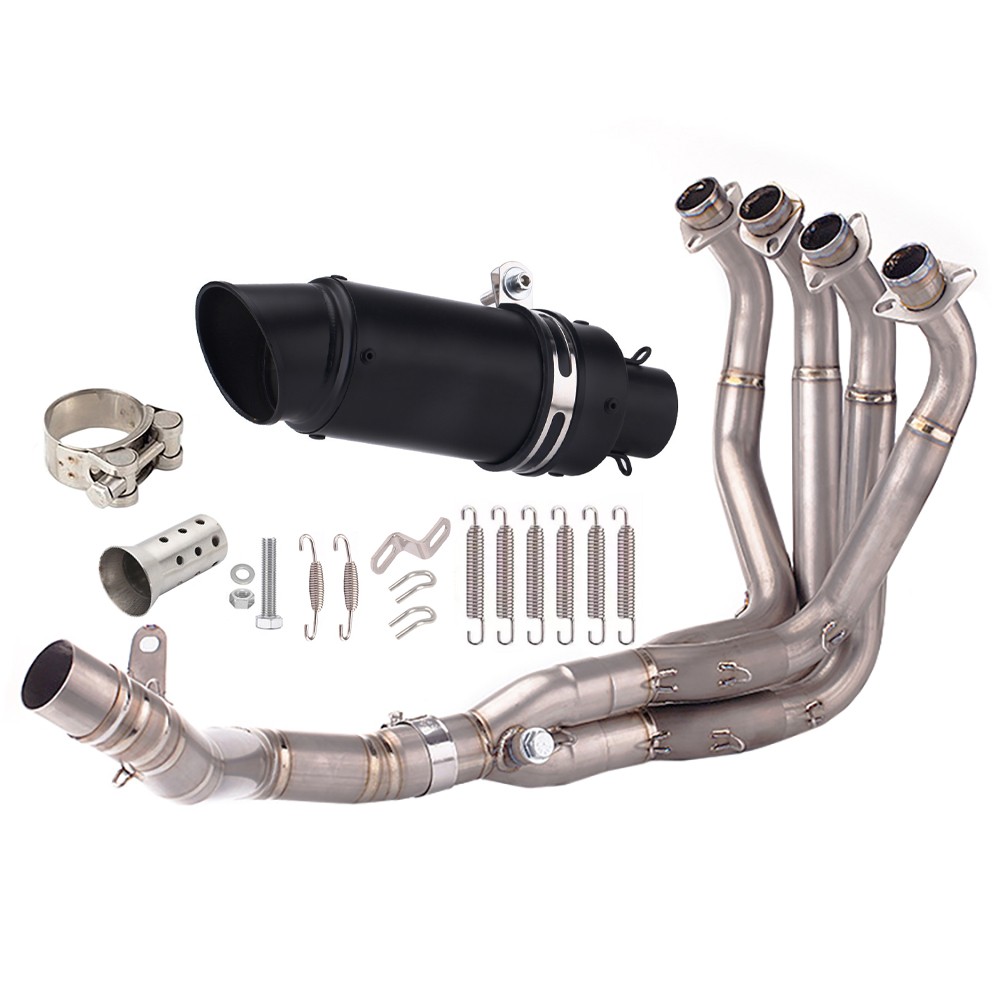 Slip On Full Exhaust System Header Link Pipe Muffler Set Fit Kawasaki Z900 17-24