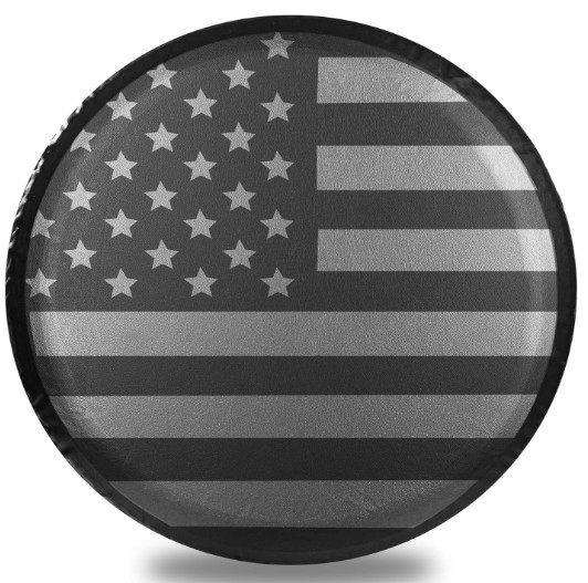 16″ American Flag Spare Tire Cover Fit Jeep Wrangler Rv SUV Truck Travel Trailer