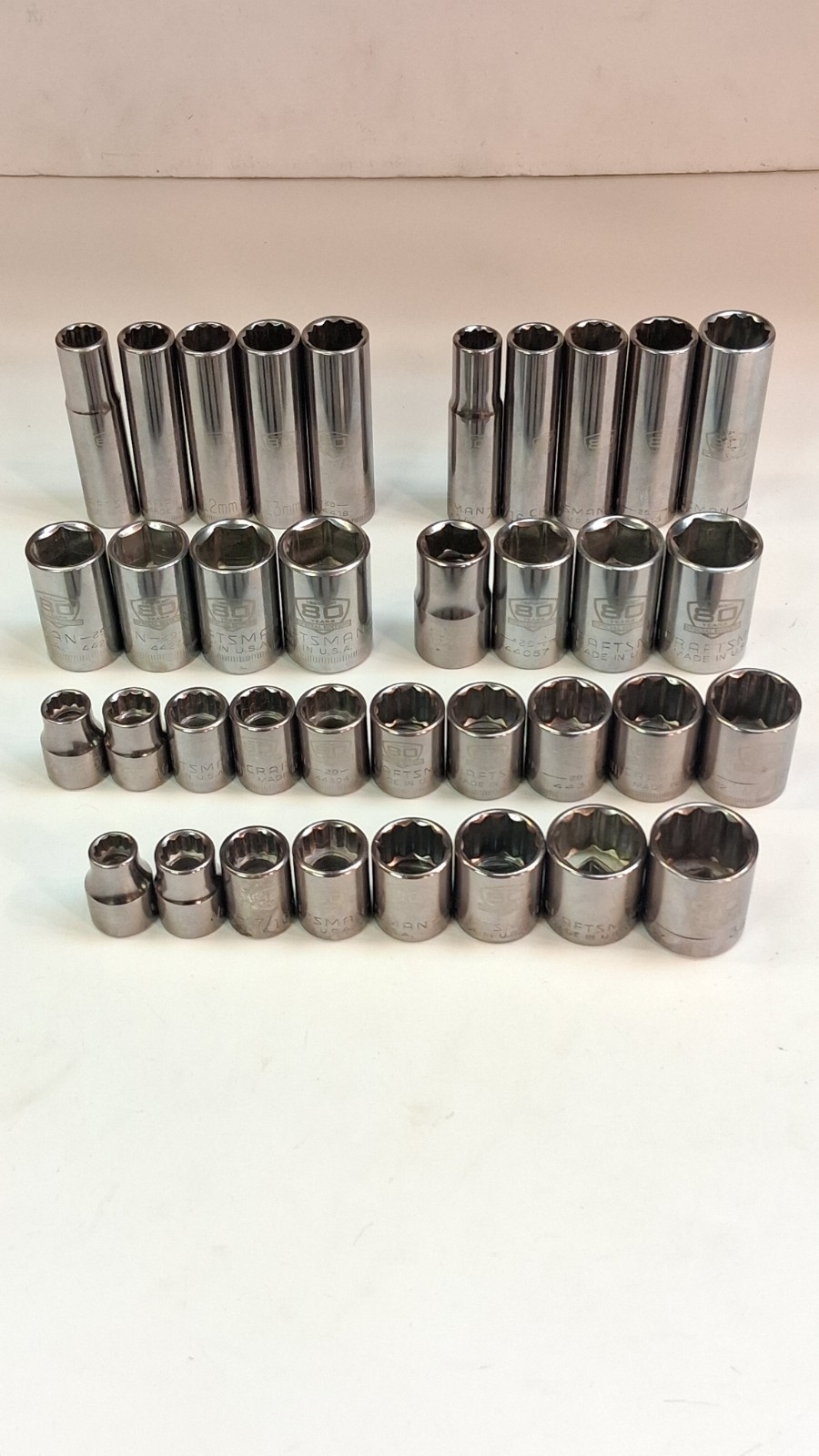 NOS CRAFTSMAN “80 YEARS” SPECIAL EDITION 36 PIECE METRIC/SAE SOCKET SET *USA*