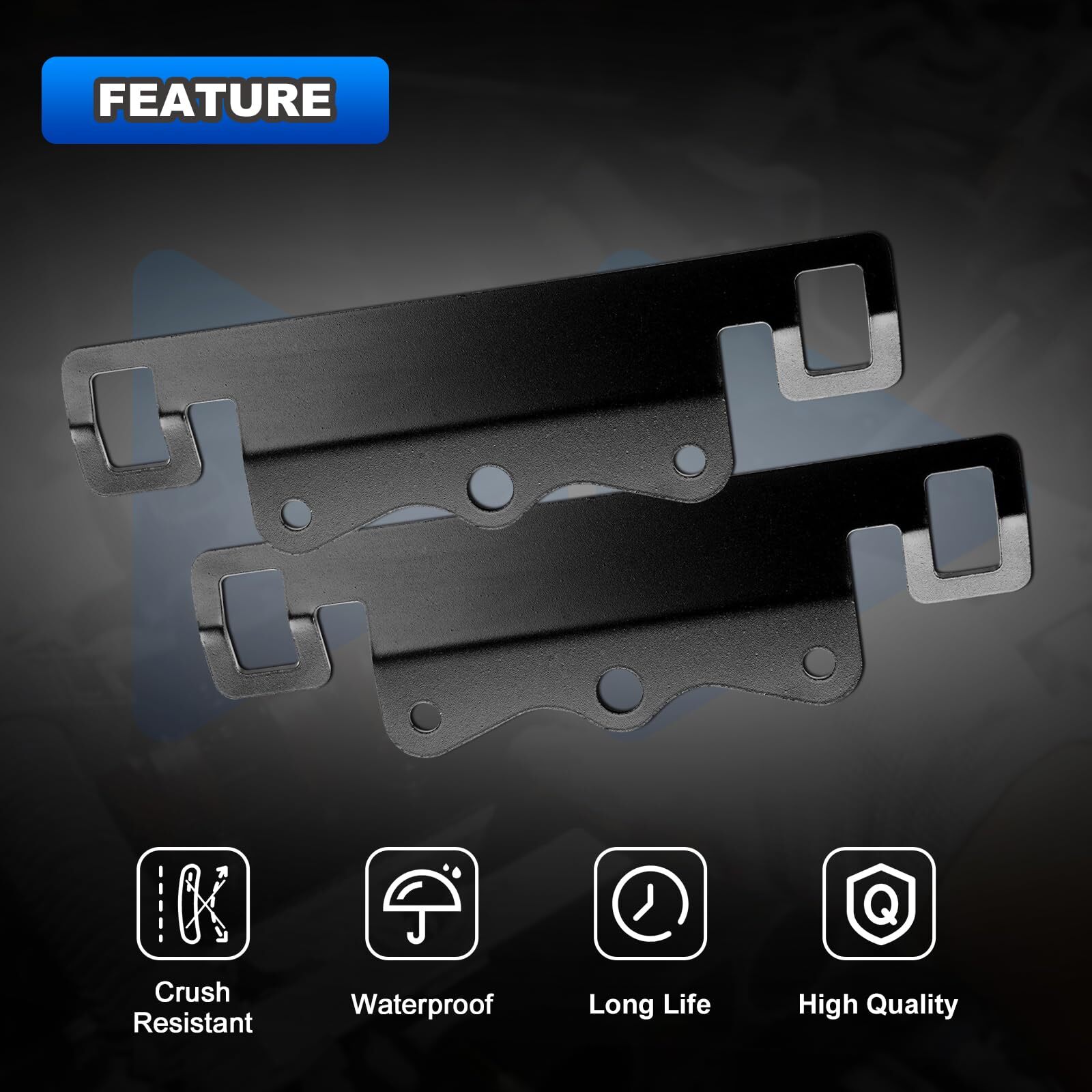 Universal Reservoir Shocks Mounting Bracket Kit For 2.0/2.5 Diameter Reservoir