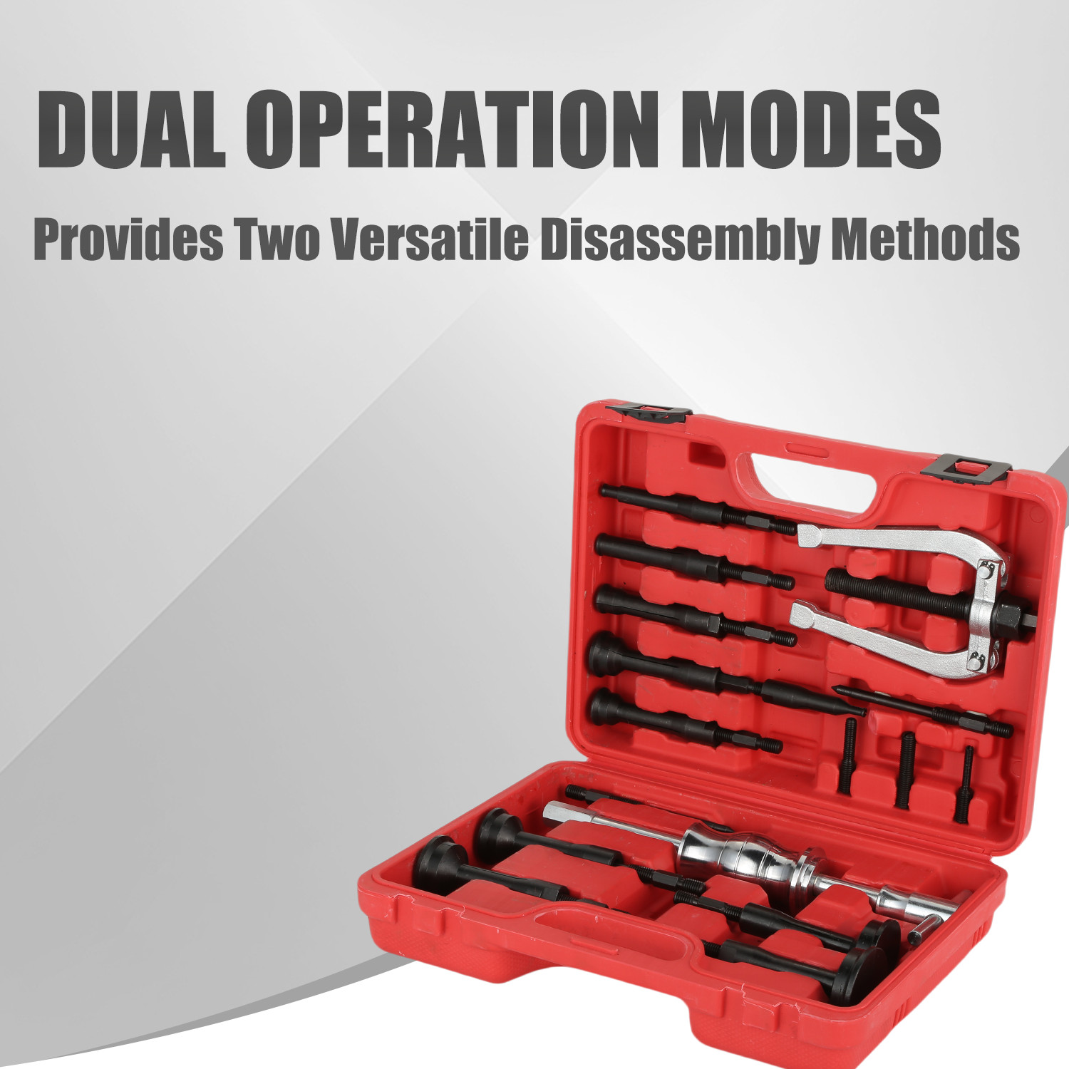 Inner Bearing Puller Blind Hole Internal Kit Slide Hammer Remover Tool 16PCS RED