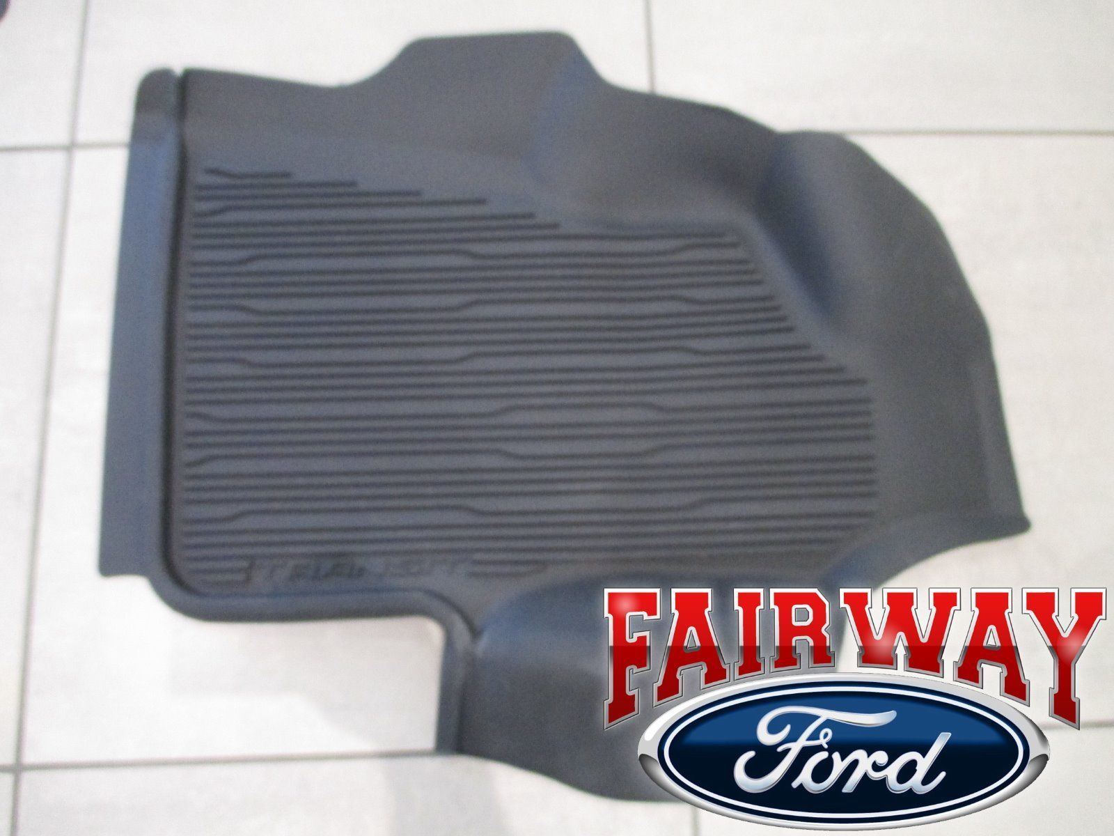 17 thru 24 Transit OEM Ford Tray Style Rubber Tray Floor Mat Set 2-pc for CARPET