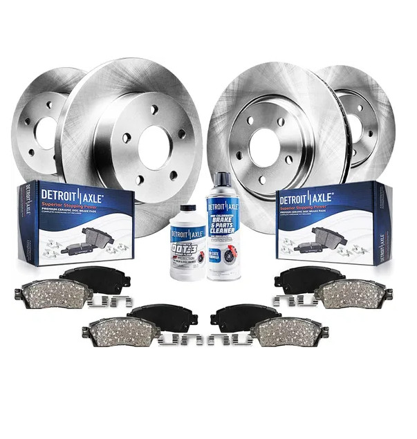 Front & Rear Rotors + Brake Pads for 2004 2005 2006 2007 2008 Chrysler Pacifica