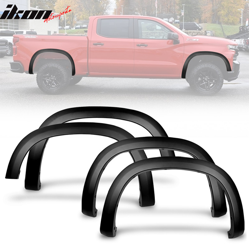 Fits 19-23 Chevy Silverado 1500 OE Style Fender Flares Textured Black 4PC – PP