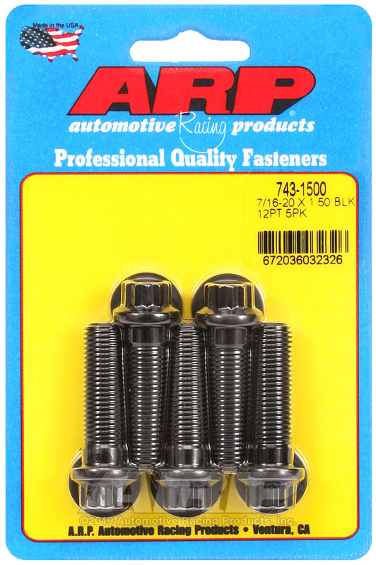 Arp 743-1500 7/16-20 x 1.500 12pt black oxide bolts