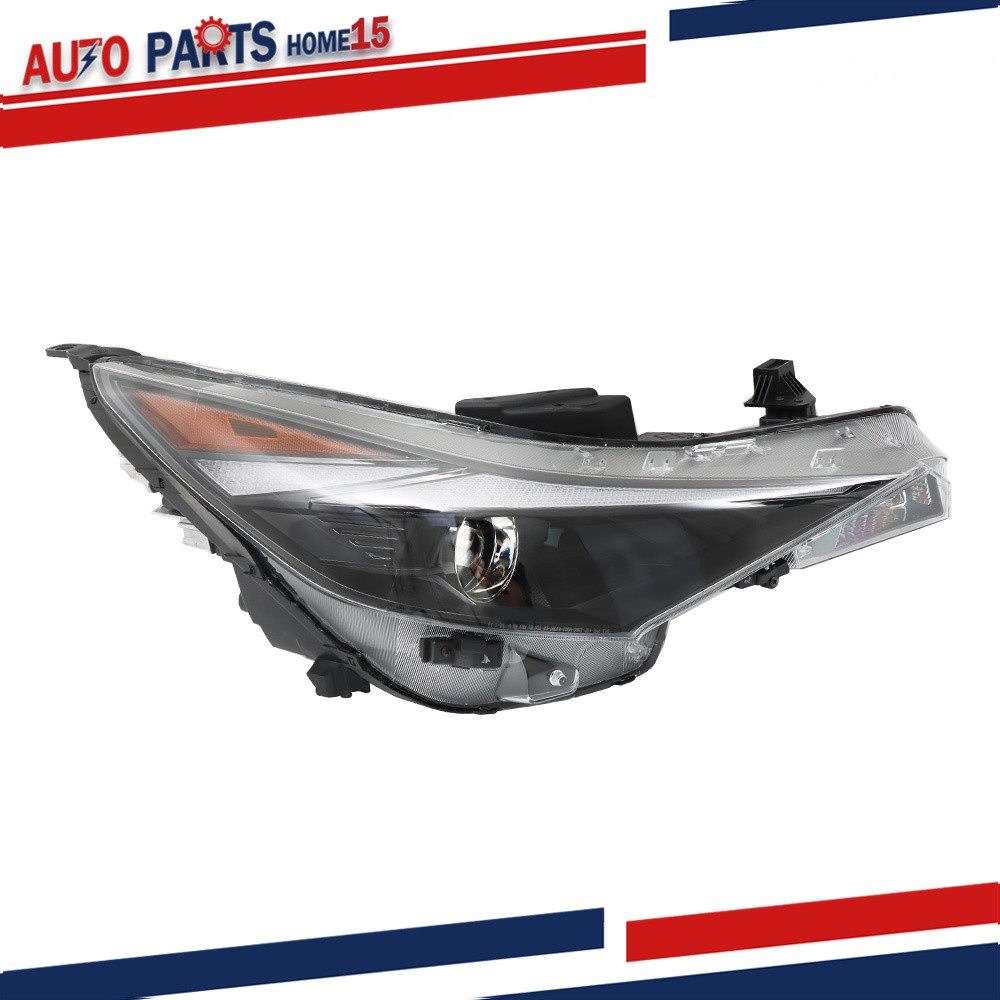 Pair Fit For Hyundai Elantra 2021-2022 Headlight Halogen W/LED DRL Replacement