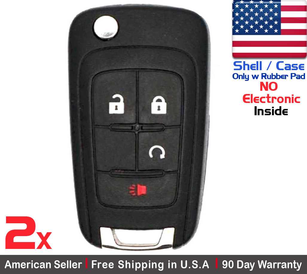 2x New Replacement Remote Key Fob Case For Chevy GMC – Shell Case Only