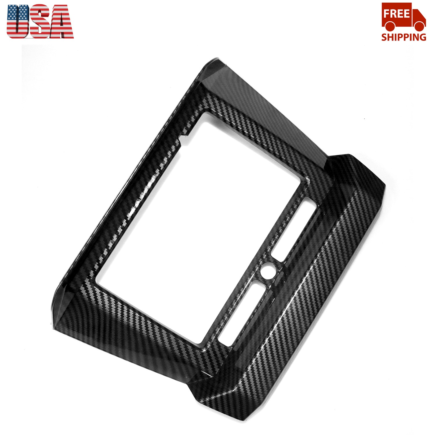 1X Carbon Central Control Navigation Panel Frame Cover For Polaris RZR PRO 2020+