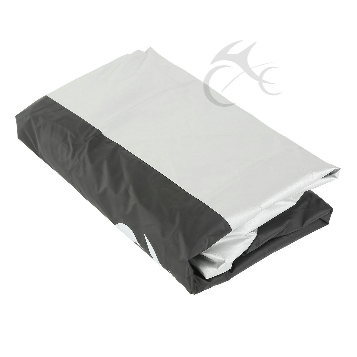 Black Silver Rain Waterproof Motorcycle Cover Small Scooter Cover Medium Size