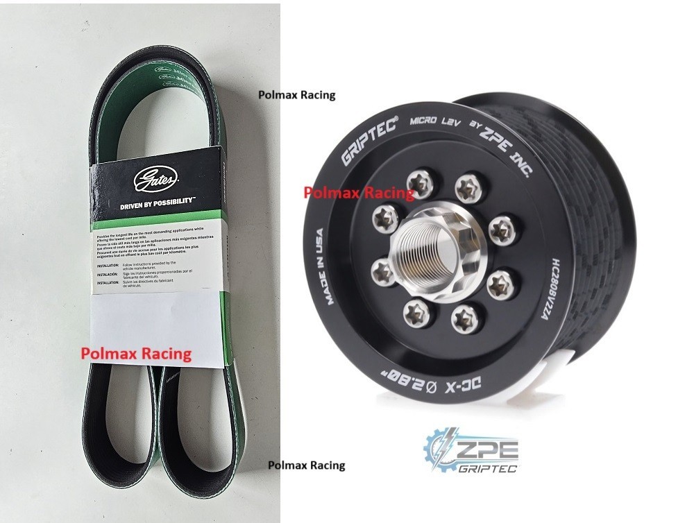 ZPE Griptec 2.80 supercharger pulley belt upgrade 2015-23 Challenger 6.2 Hellcat