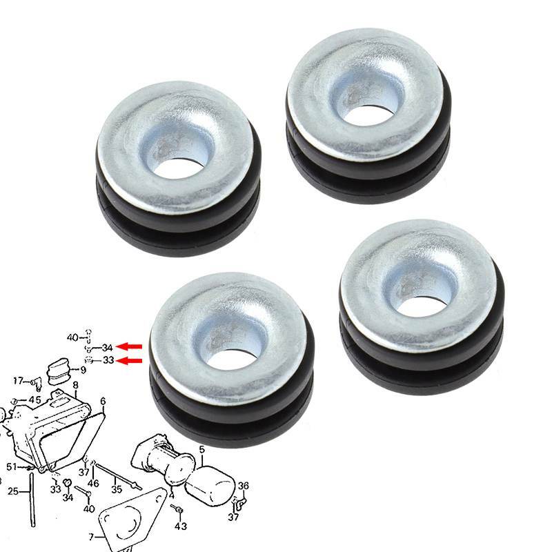 Fender Mount Rubber Grommets For Honda CR250M XL250 CR125 CB125 61103-357-000