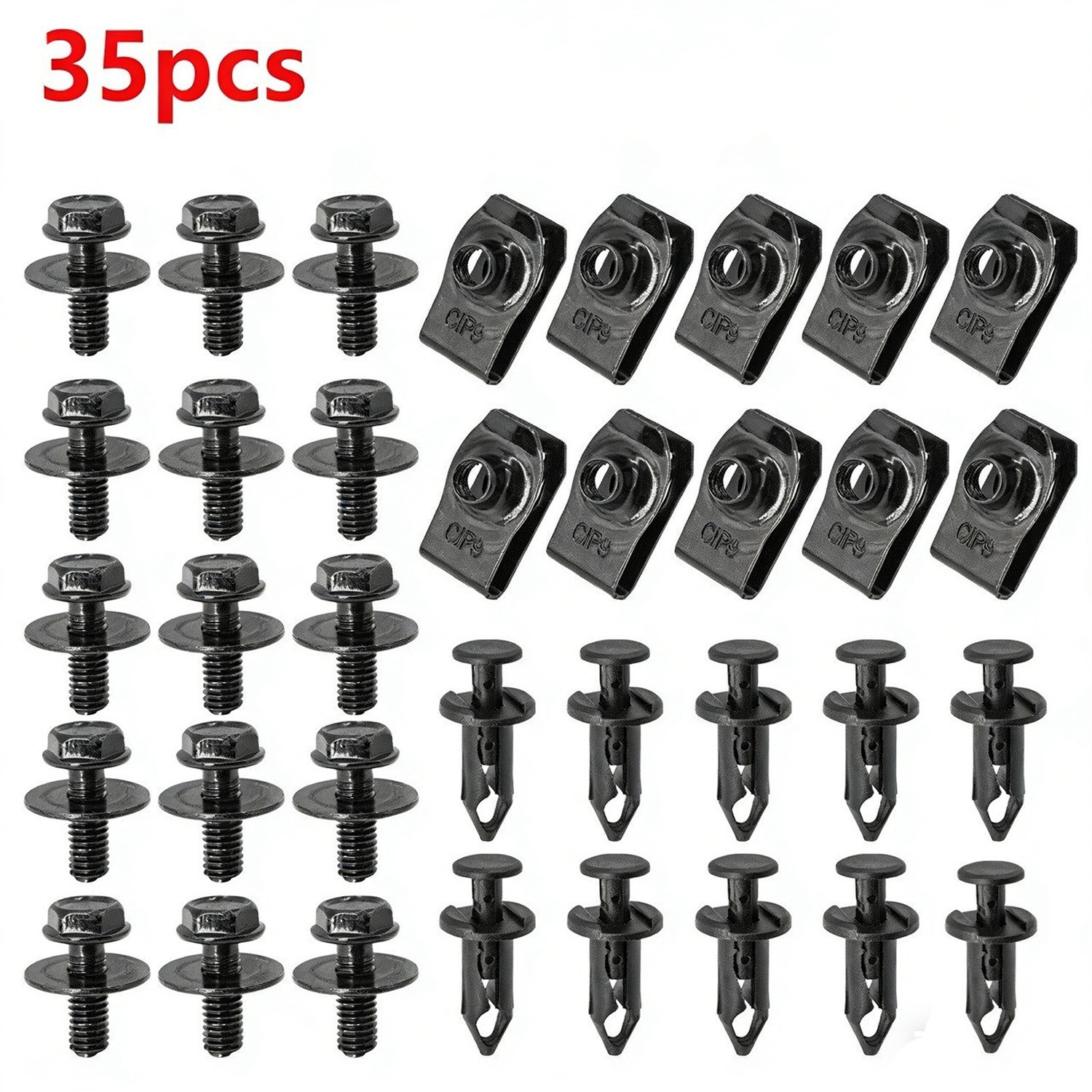 For Jeep M6 Body Bolts U-nut Clips Engine Cover Undertray Splash Shield Guard