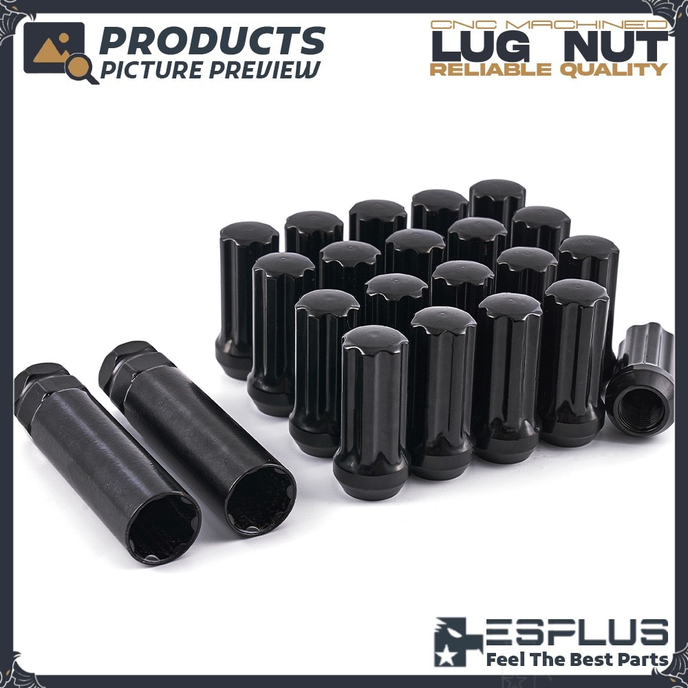 20x Black Wheel Stud Conversion + Lug Nut Combo M14x1.25 to M14x1.5 Fit BMW Mini