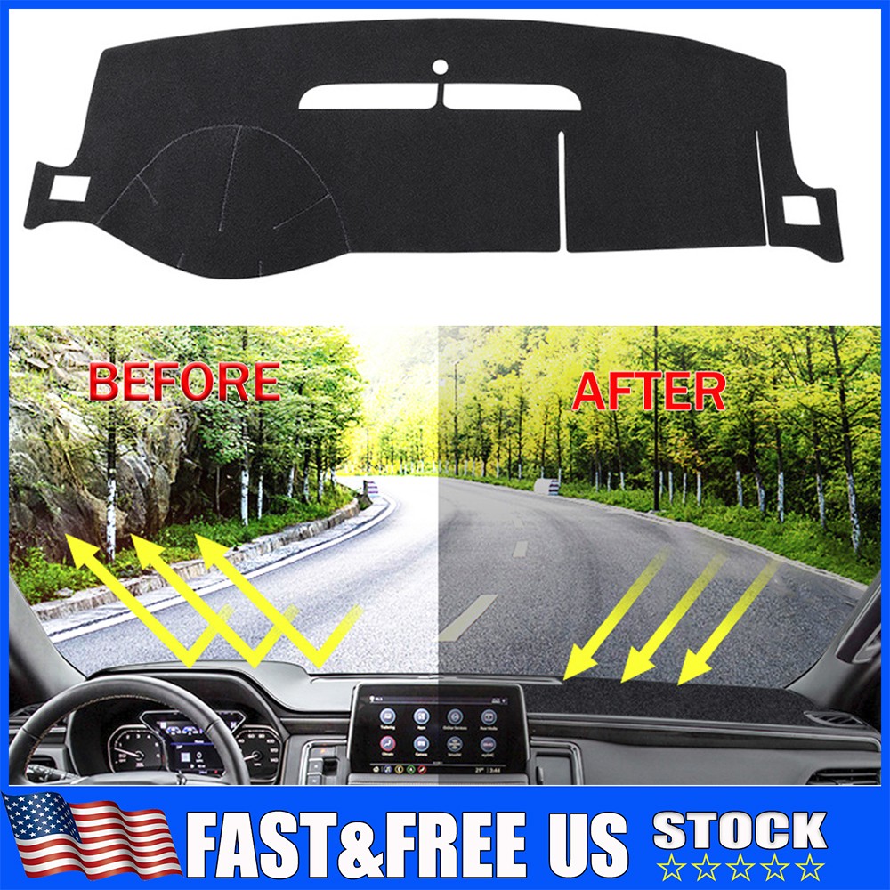 Dash Mat Sun Mat Pad For 07-14 Chevy Silverado Tahoe Dashboard Cover Protector