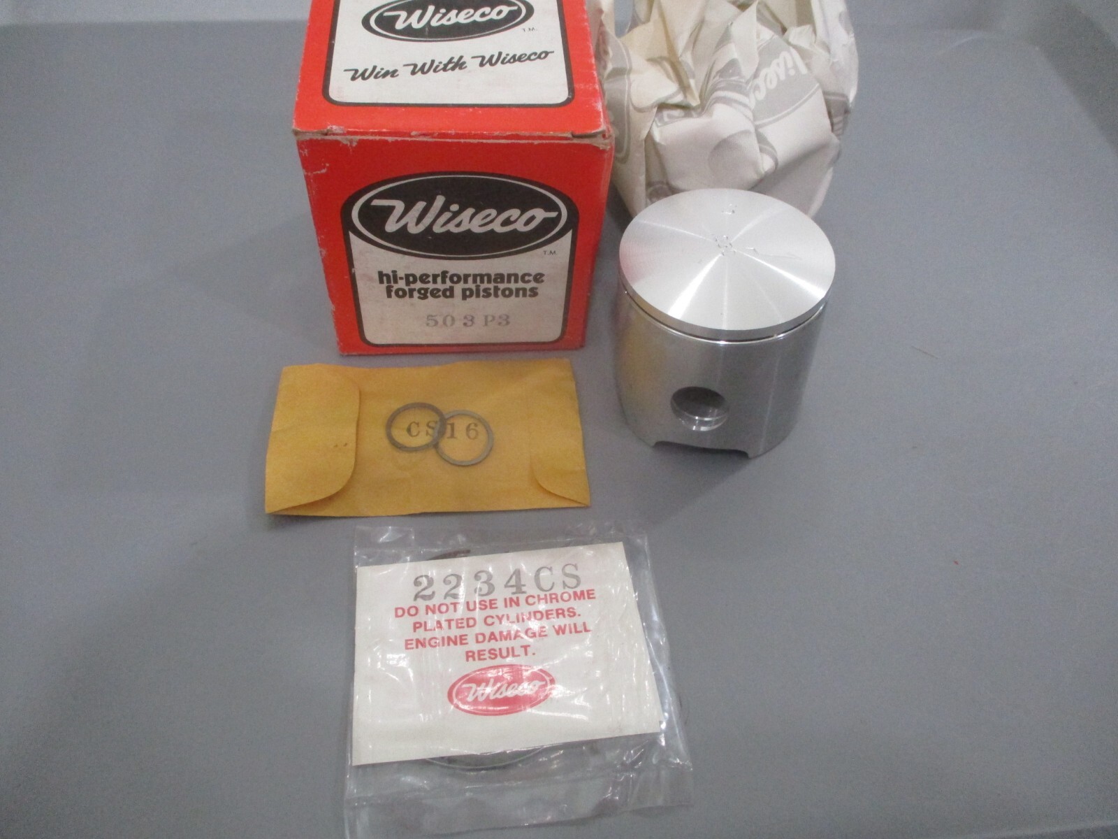Vintage Wiseco Yamaha Piston 0.30 Ring & Circlips 1983 YZ125 503P3