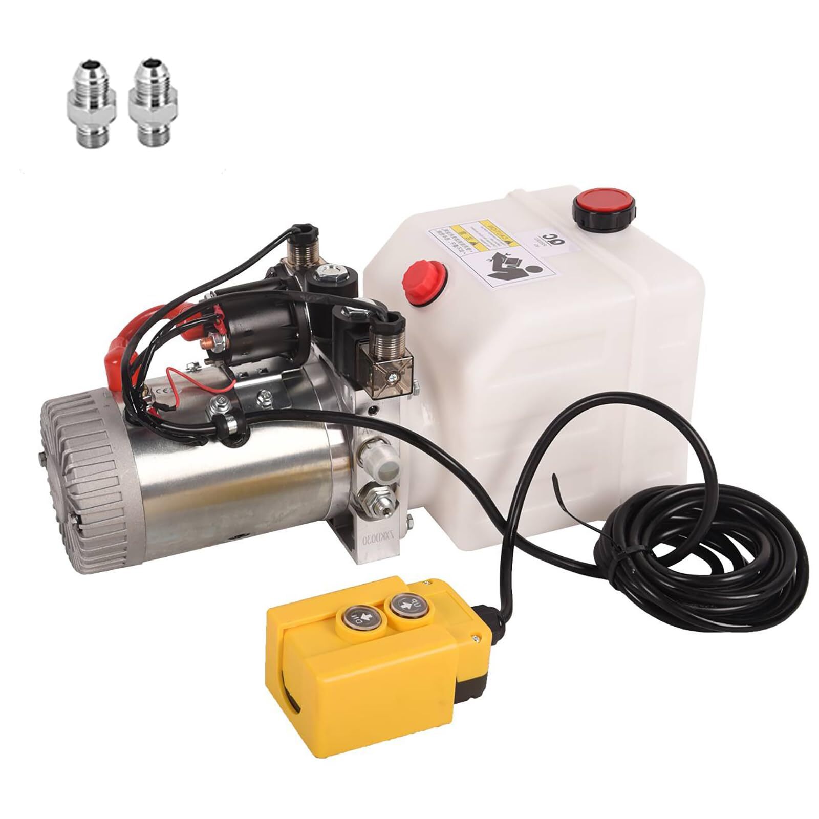 Hydraulic Power Unit 3 Quart Double Acting Hydraulic Pump 3200 PSI 12V DC