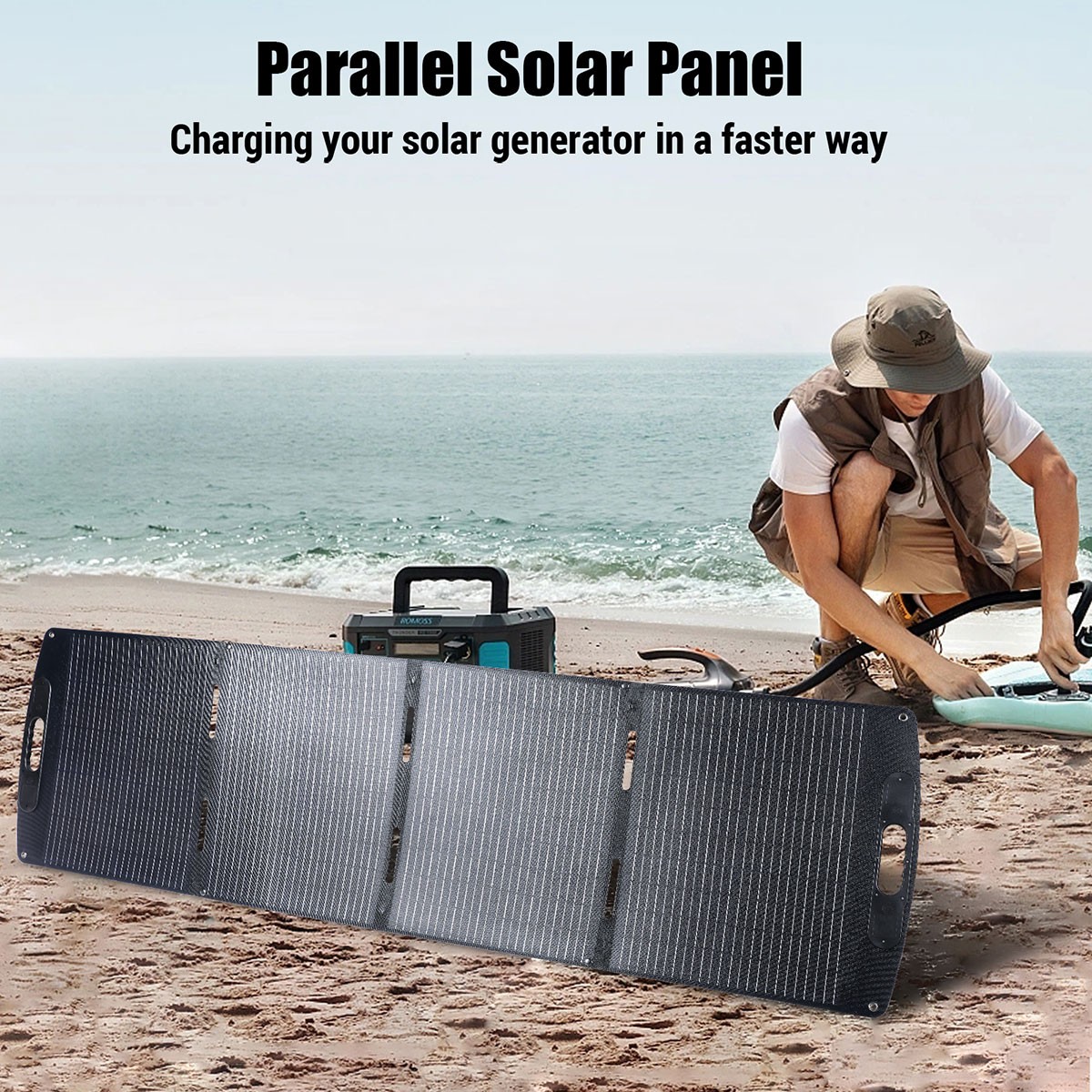 NEW IP65 Solar Panel Portable & Foldable 100W/200W/400W for RV Camping Home