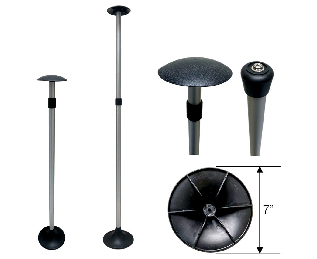 Pactrade Marine Boat Pontoon Cover Support Pole Telescopic Mushroom Top Aluminum