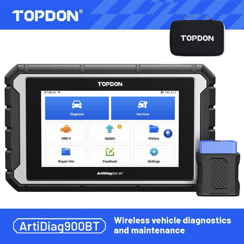 TOPDON AD900BT Full System Bidirectional Scanner ECU Bluetooth Diagnostic Tool
