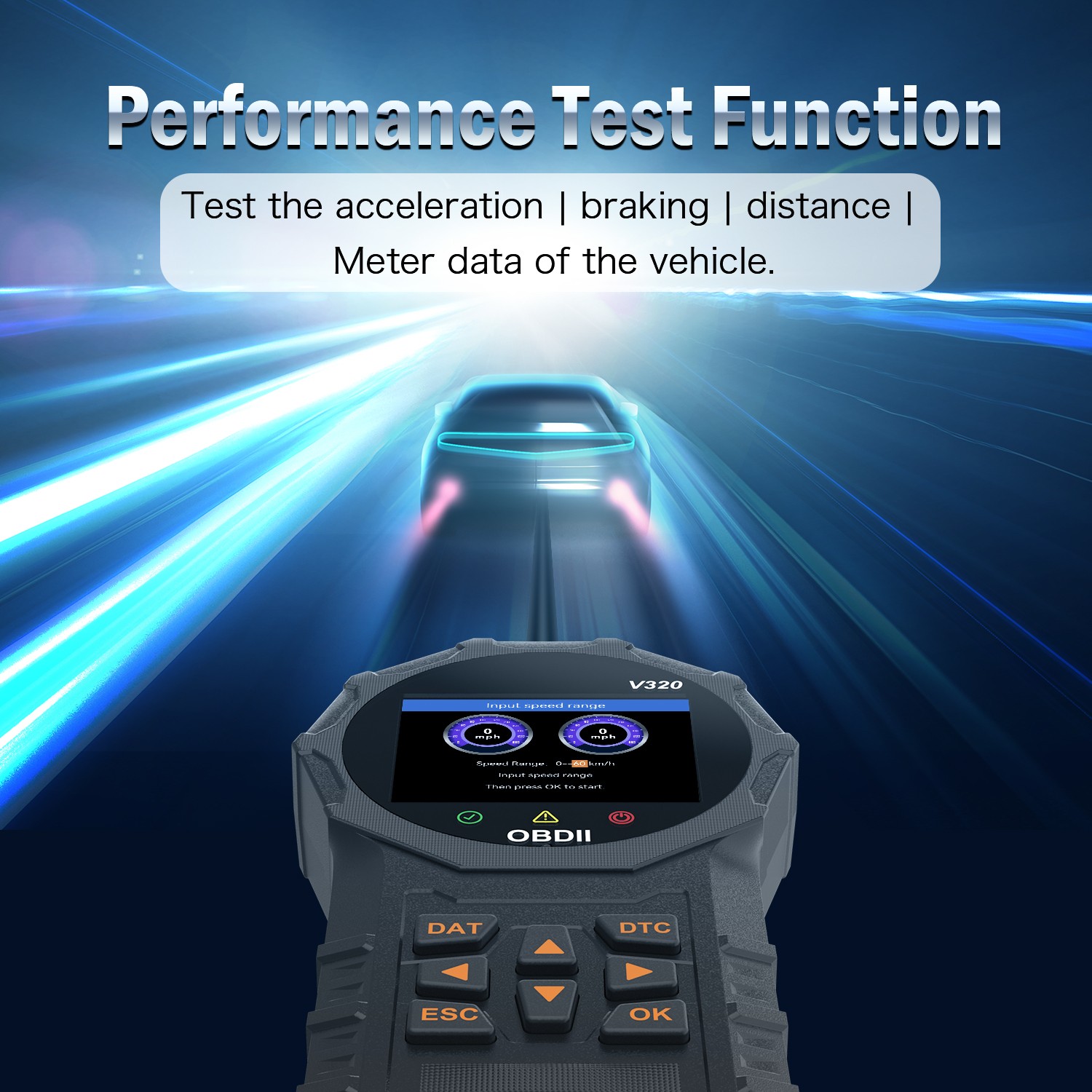 V320 Built-in 35901 DTCs Professional Code Reader Car Diagnostic Machine