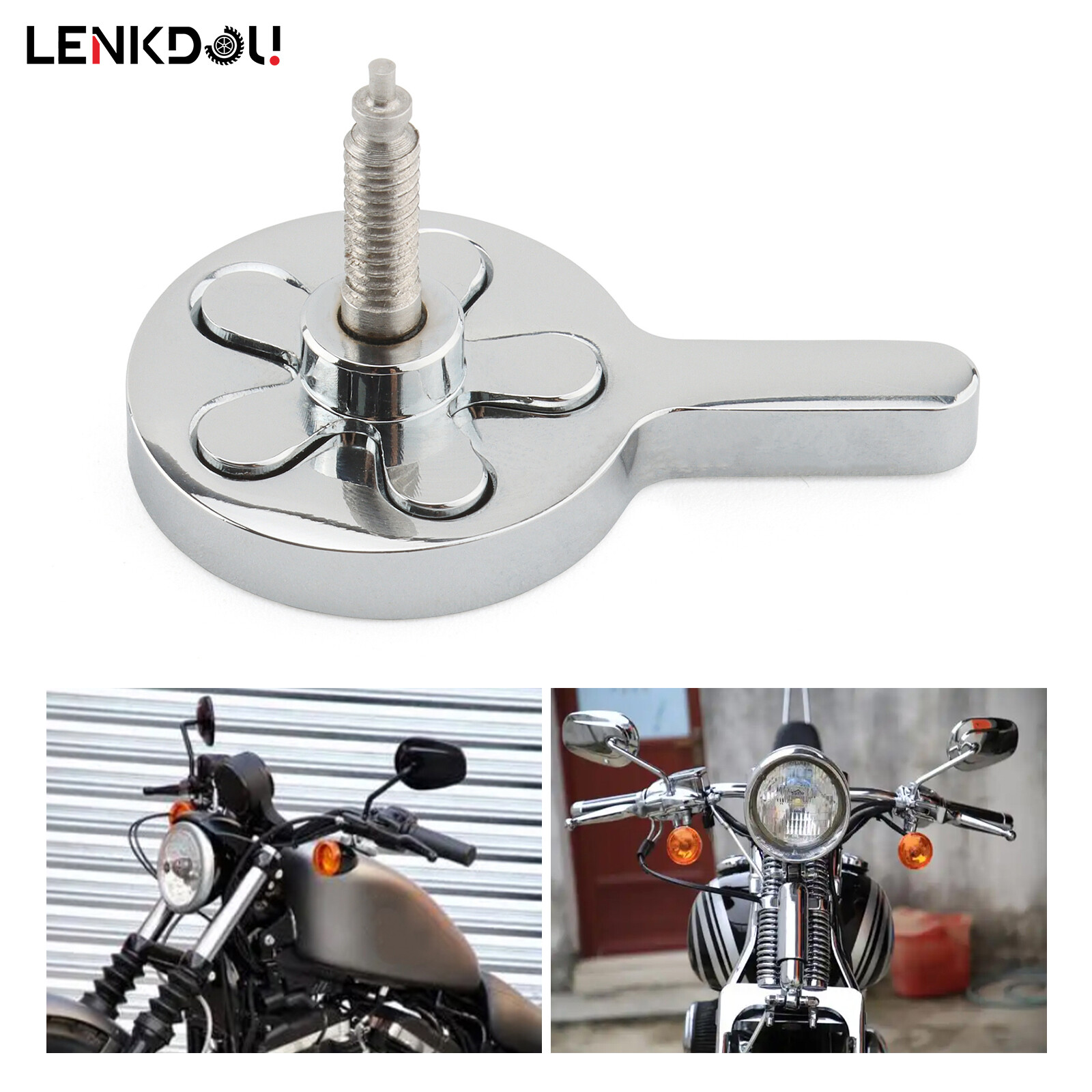Chrome Throttle Control Adjuster Screw For Harley Dyna Softail Touring Sportster