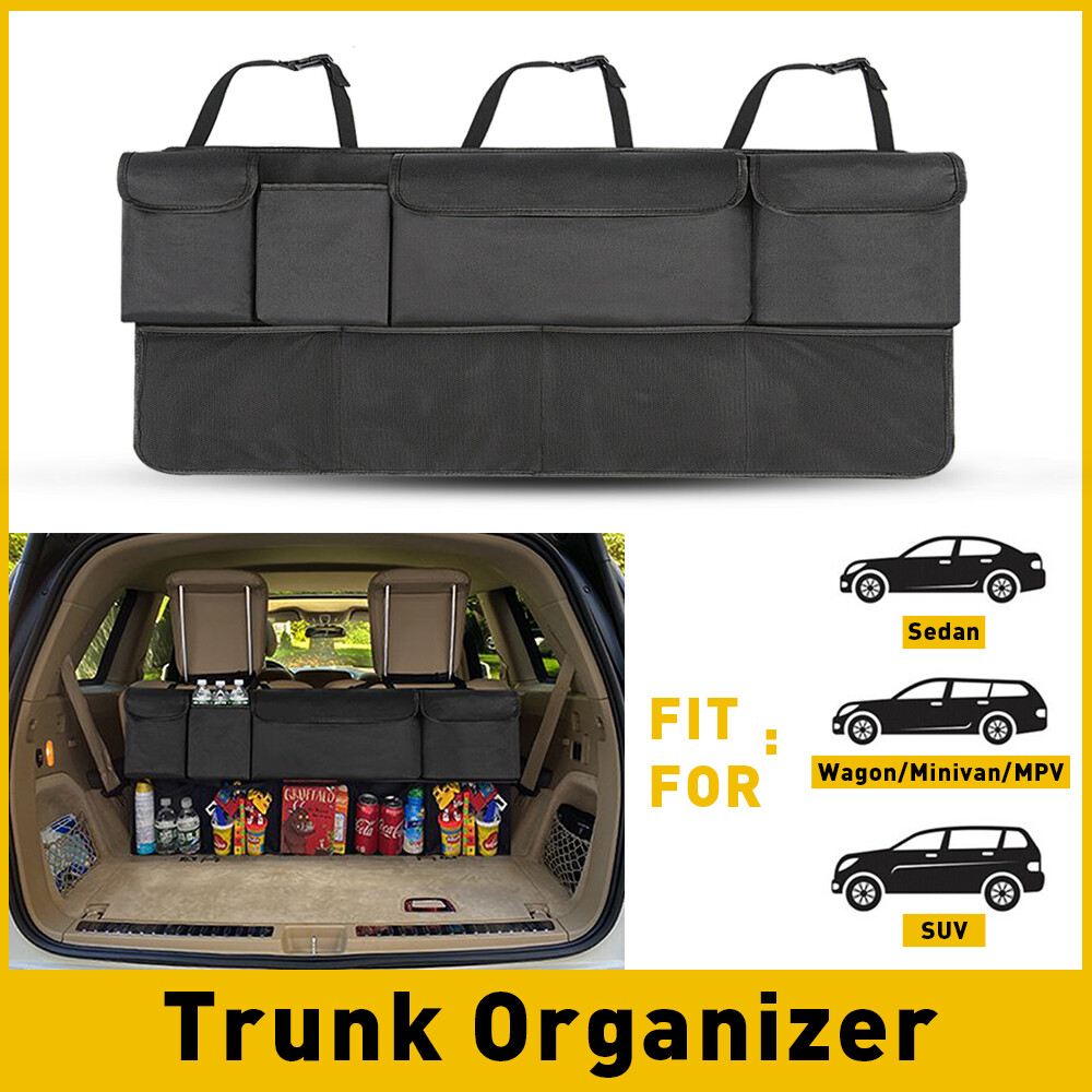 Universal Car Net Cargo Trunk Organizer Hanging Back seat Organizer Storage Bag