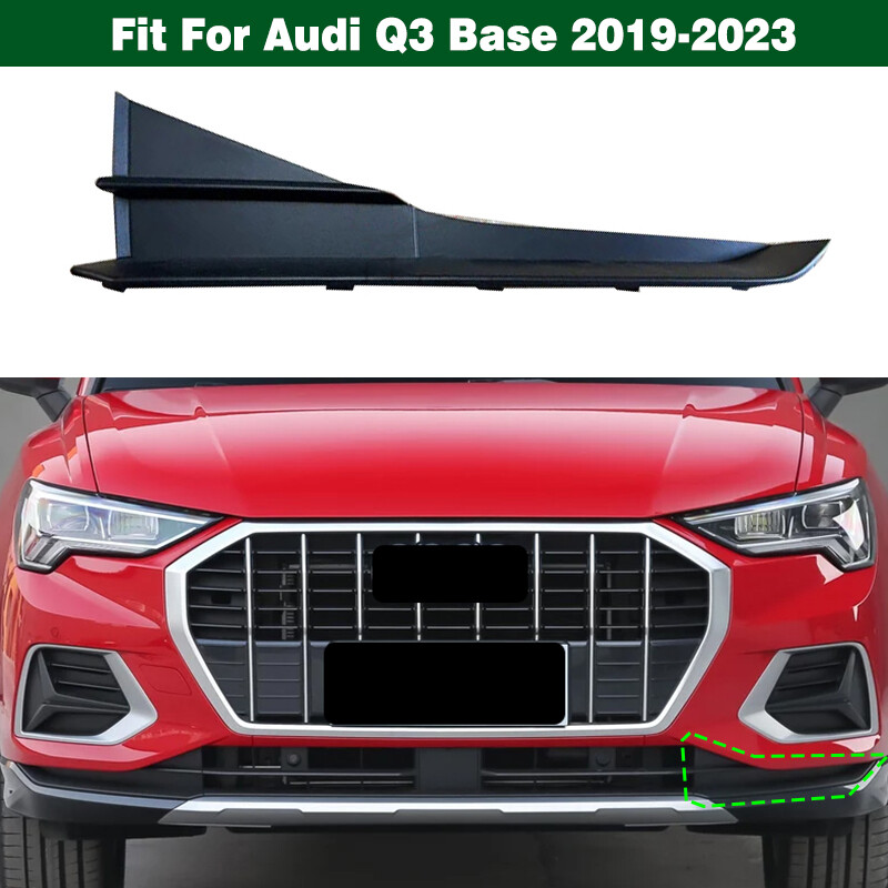 Left Front Bumper Lower Side Grille Cover Bezel Trim For Audi Q3 Base 2019-2023