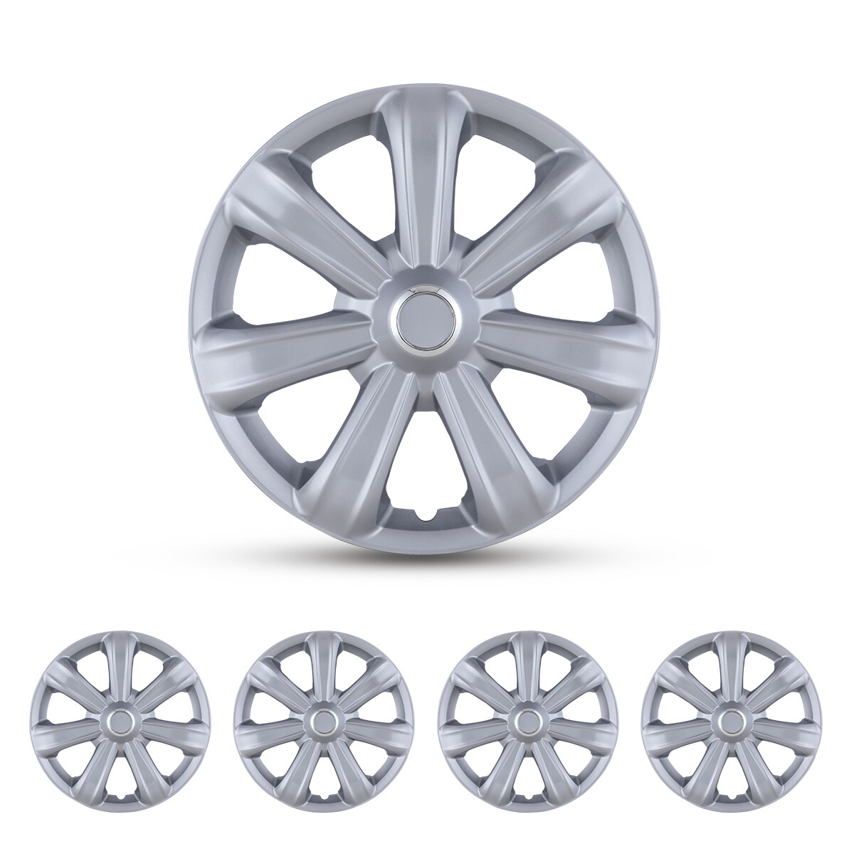 USA 14″ 15″ 16″ Set of 4 Wheel Covers Snap On Full Hub Caps Tire & Steel Rim