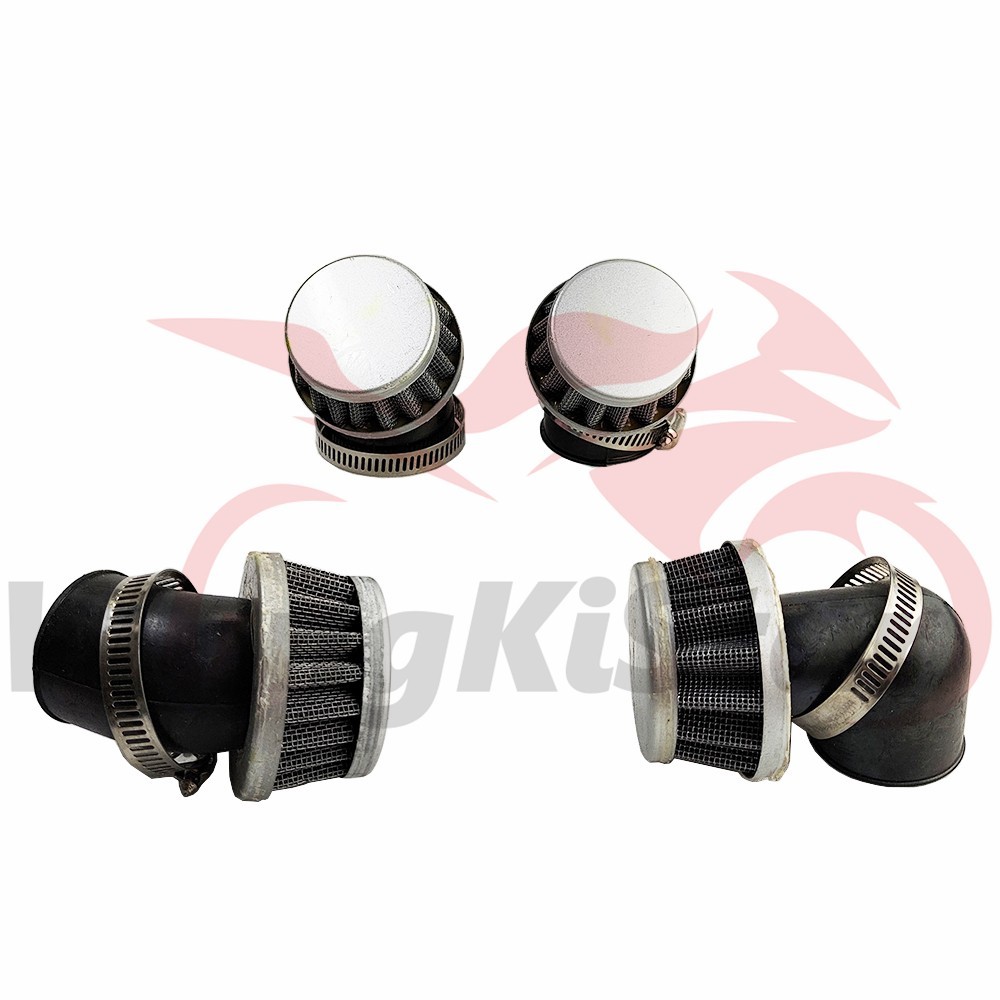 Motorcycle Scooter ATV Bike 42mm/1.65In Bend Mini Bend Air Intake Filter Cleaner