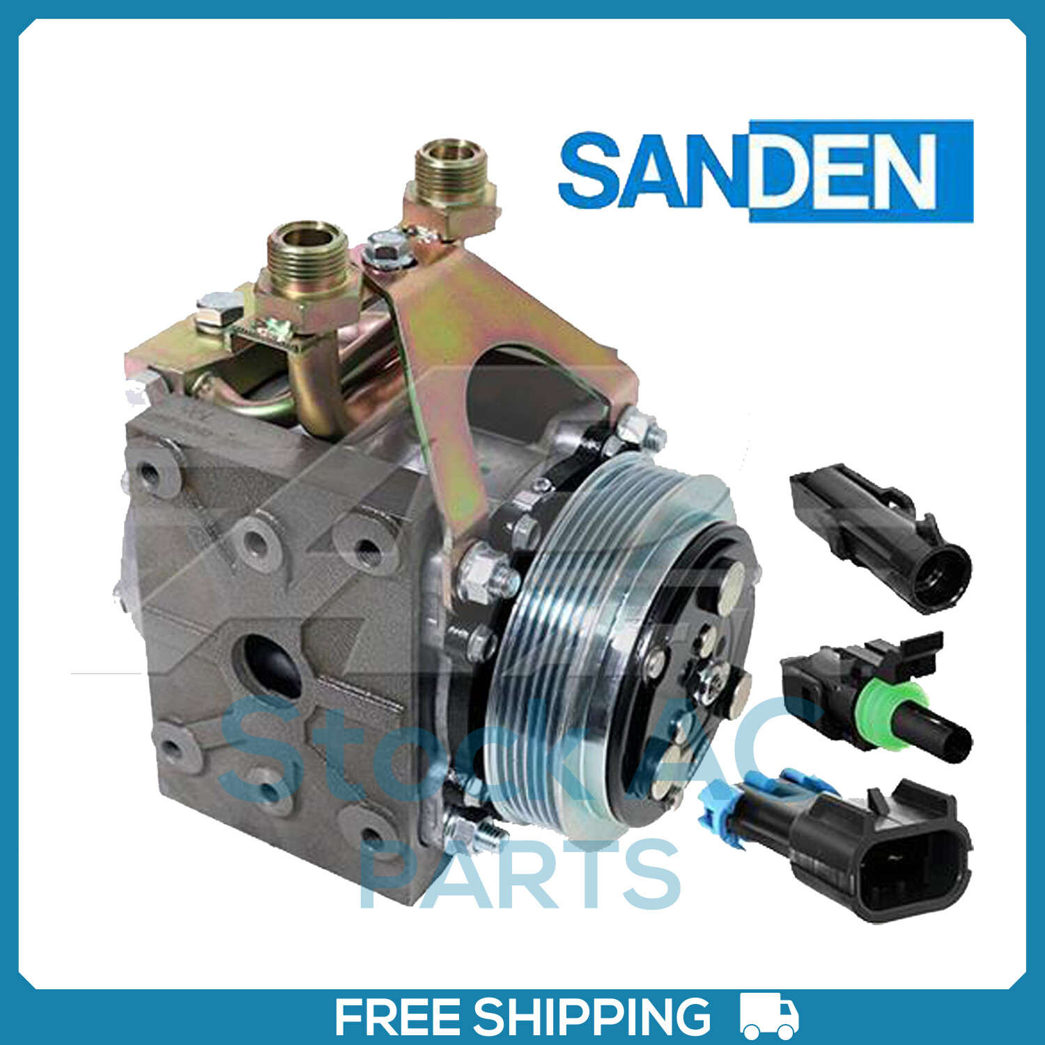 York to Sanden 6 Groove Short Body, Applications 2.30C, 2.60F Gauge Line