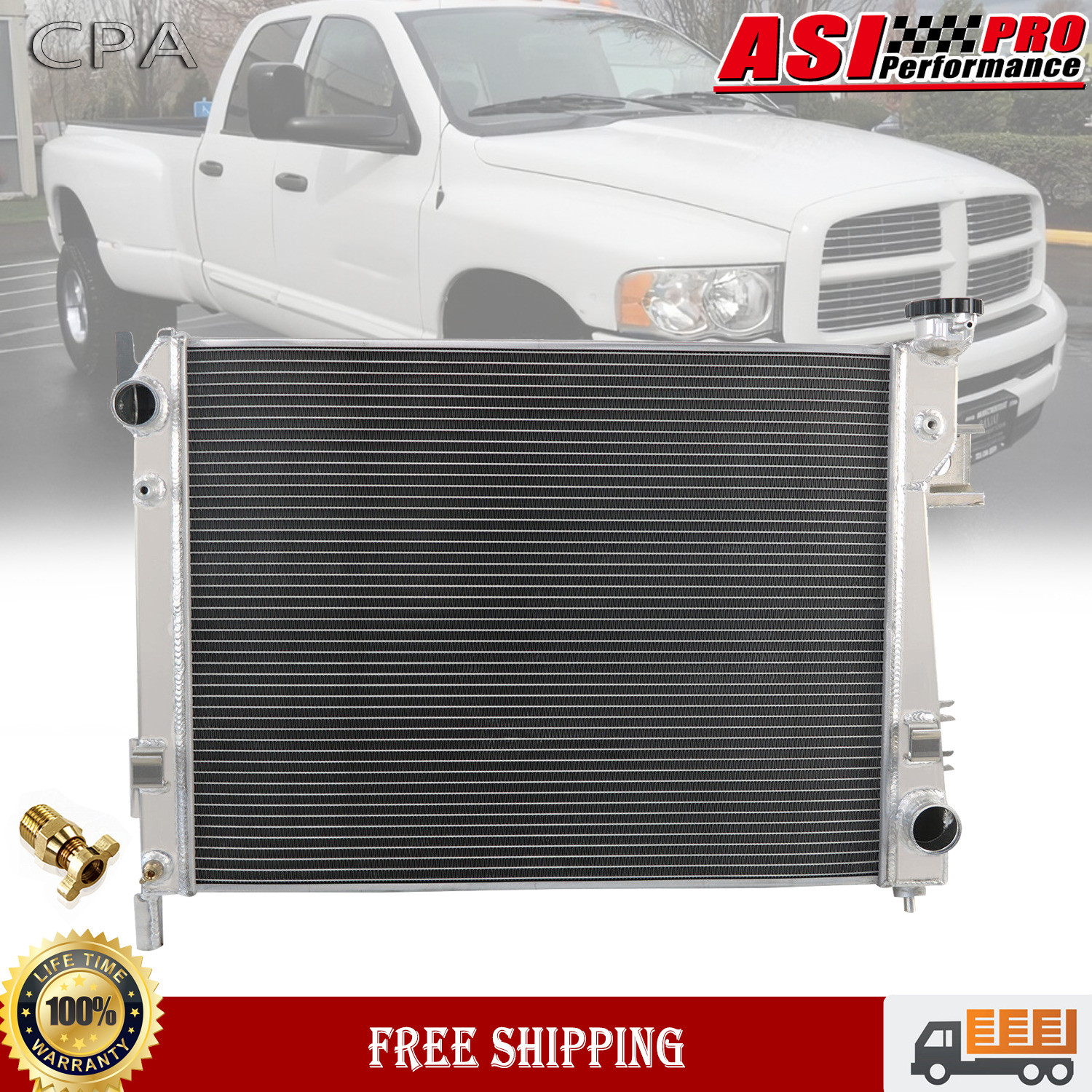 3 Row Radiator for 2004-2009 Dodge Ram 1500 2500 3500 Pickup 5.7L V8 USA