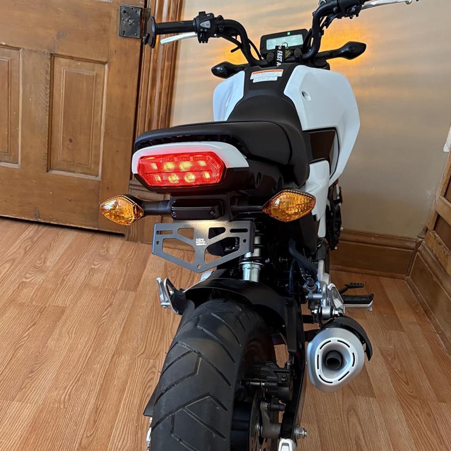Rear Tail Tidy Fender Eliminator Kit License Plate For Honda Grom MSX 125 22-26