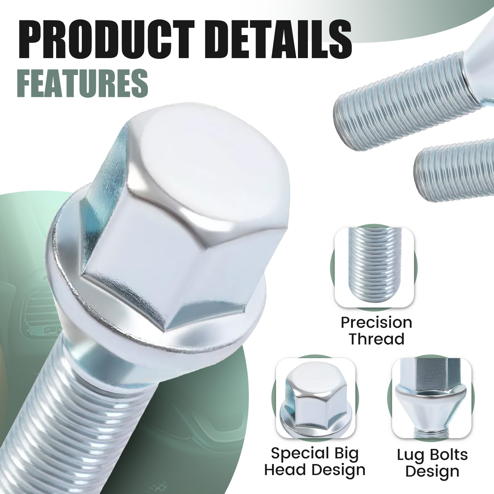 Set Of 20 Wheel Lug Bolt For Dodge Dart Jeep Cherokee Compass Chrysler 200 12-25