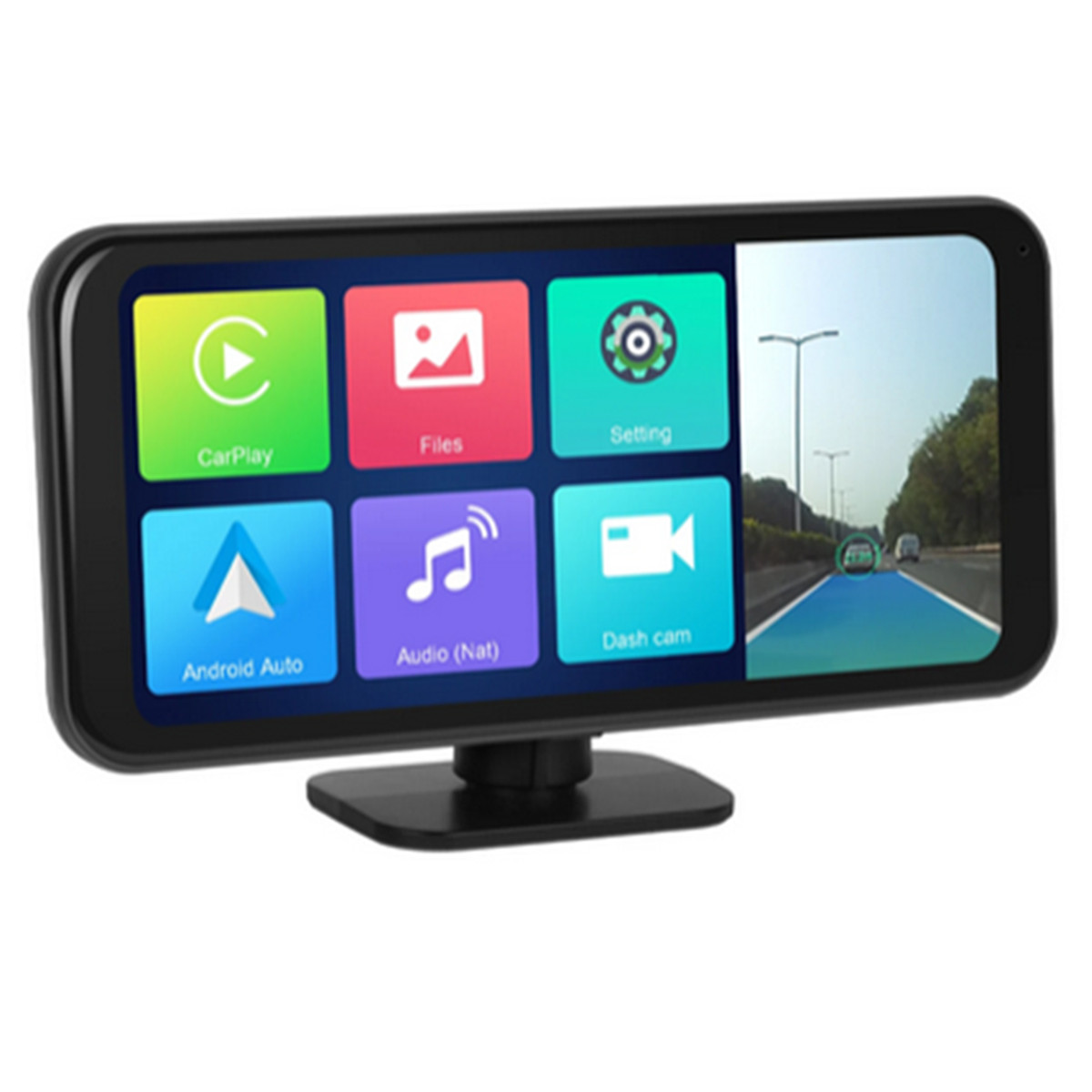 6.25in HD Dash Cam Car DVR Camera Recorder For Apple Carplay Android Auto ADAS