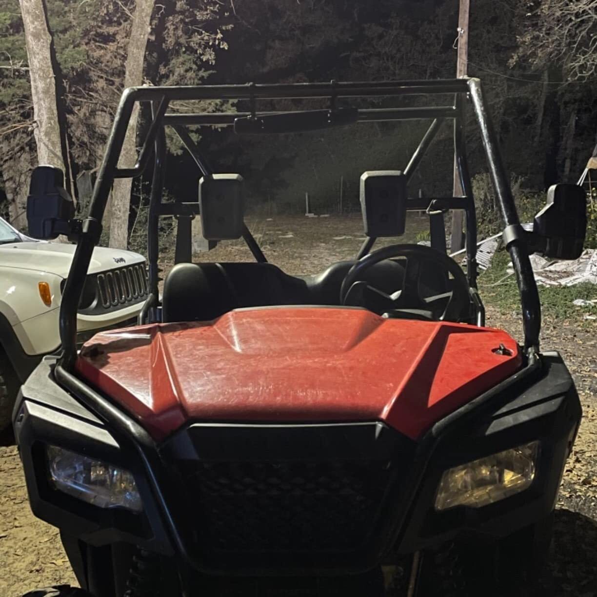 UTV Rear View Side Mirrors Set For For Kawasaki Mule PRO FX FXT DX DXT PRO-MX