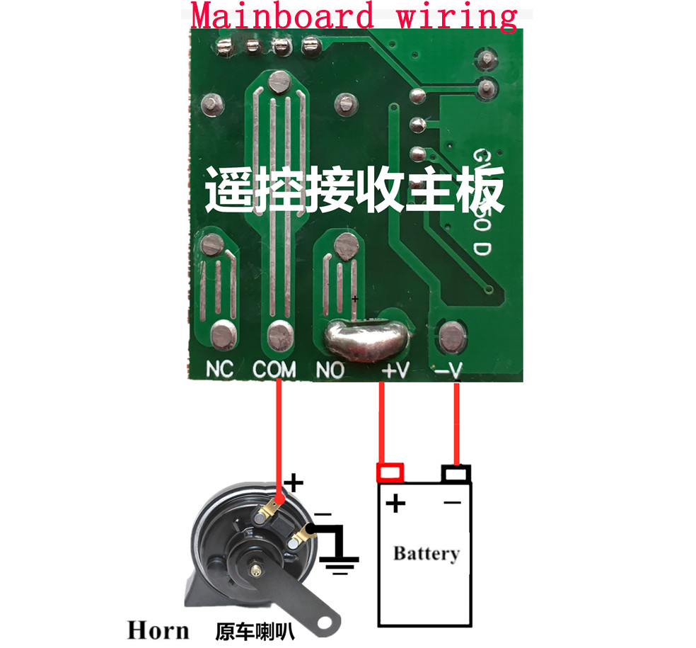 Universal Wireless Auto Truck Car SUV Refit Steering Wheel Horn Button Kit 12V
