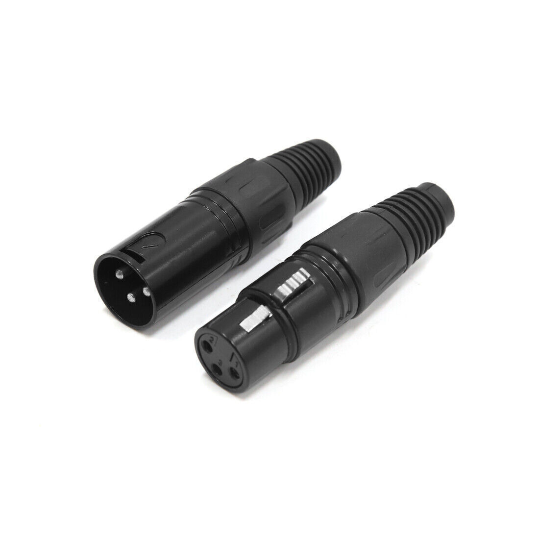 4 Pcs XLR 3 Pin Male Female Scooter Charging Audio Microphone MIC Connector Set