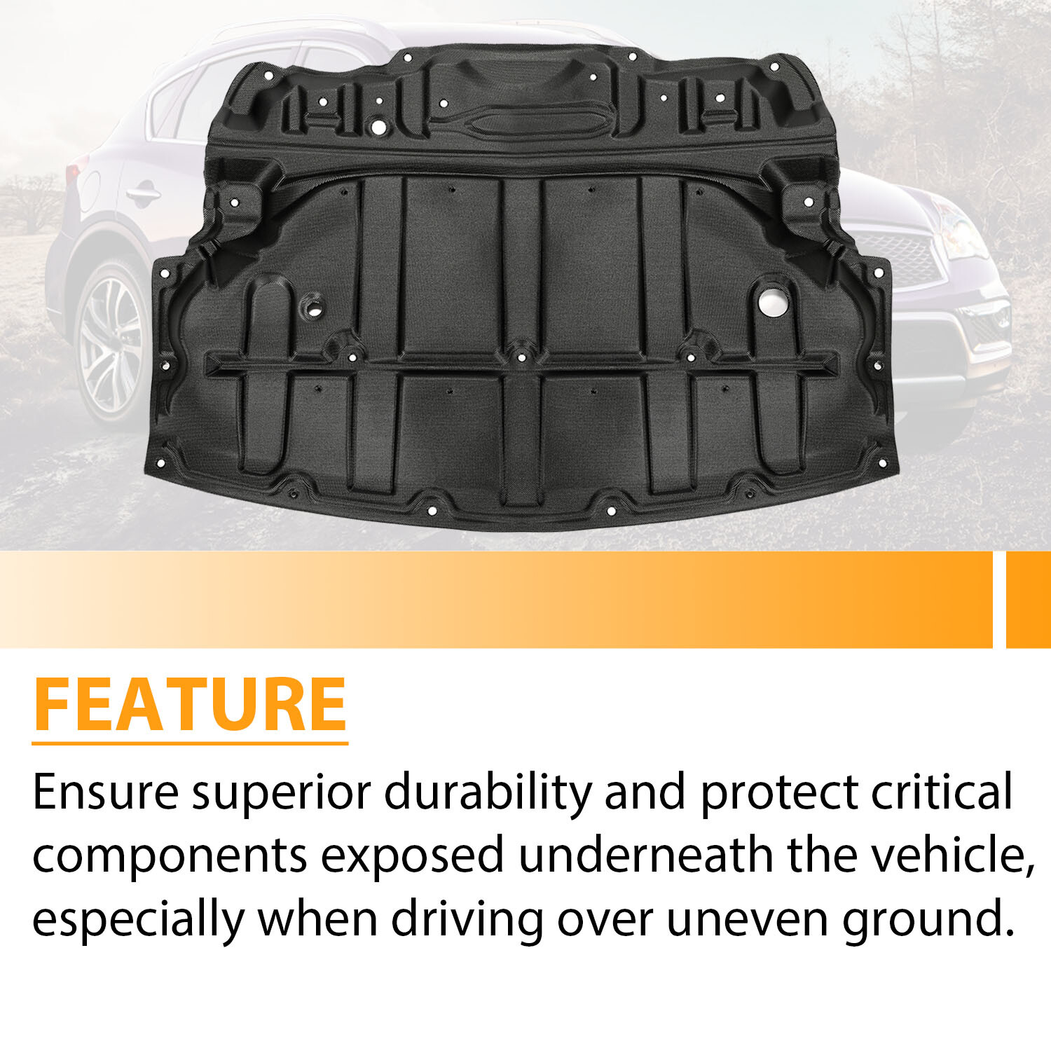 Front Engine Splash Shield Under Cover For Infiniti G37 G35 G25 Q60 QX50 07-13