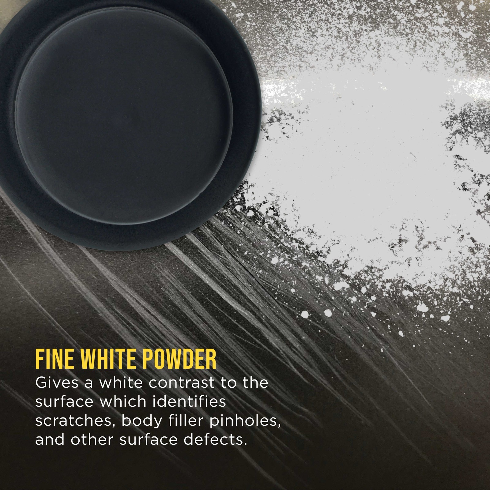 Dura-Gold Premium White Dry Guide Coat 7oz (200 grams) Powder, Autobody Primer